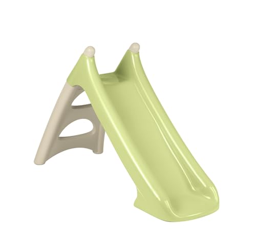 smoby-life-xs-kinderrutsche-90-cm-beige-gr-n-mit-wasserfall image 5