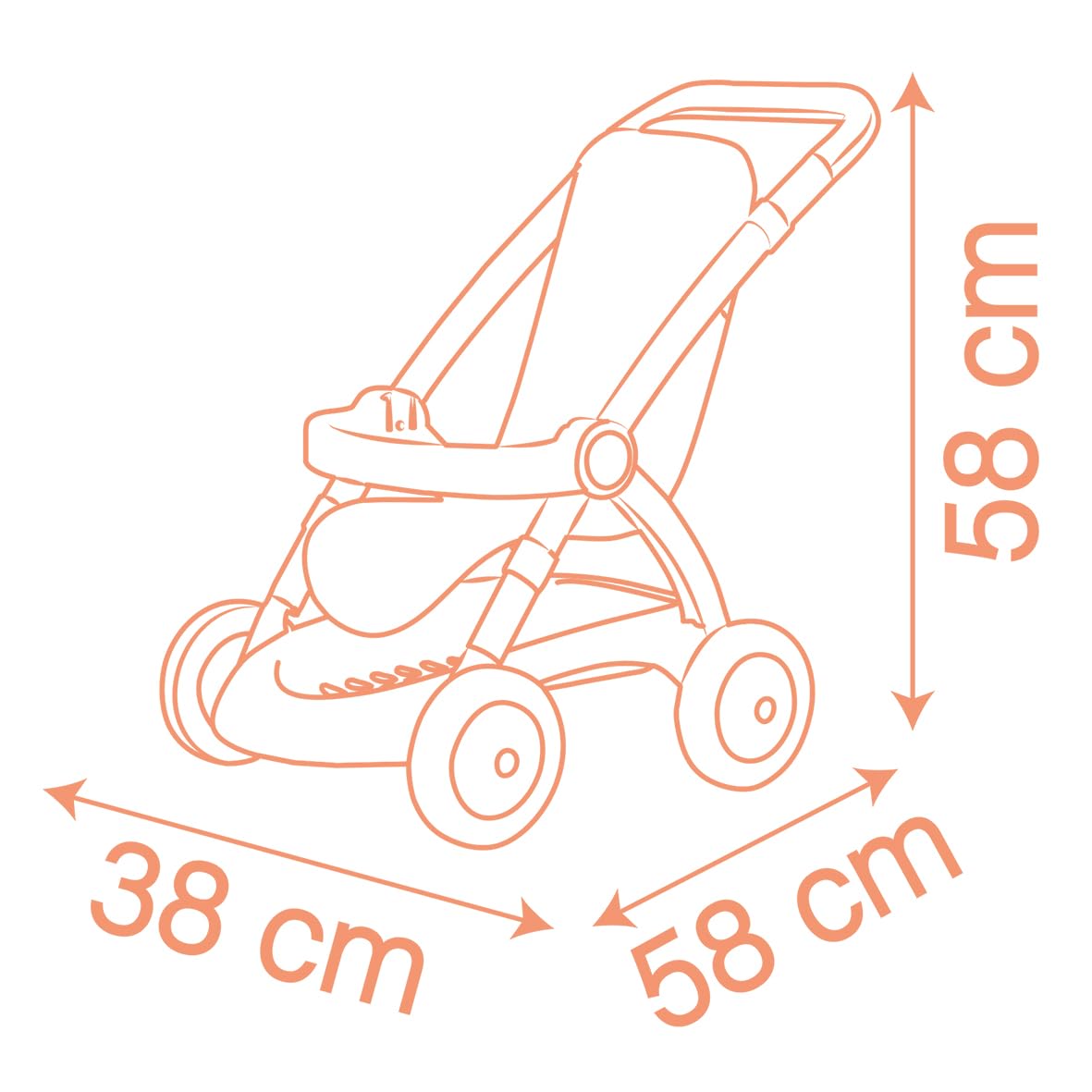 smoby-baby-nurse-puppenwagen-42-cm-mit-tasche-ab-18-monate image 6