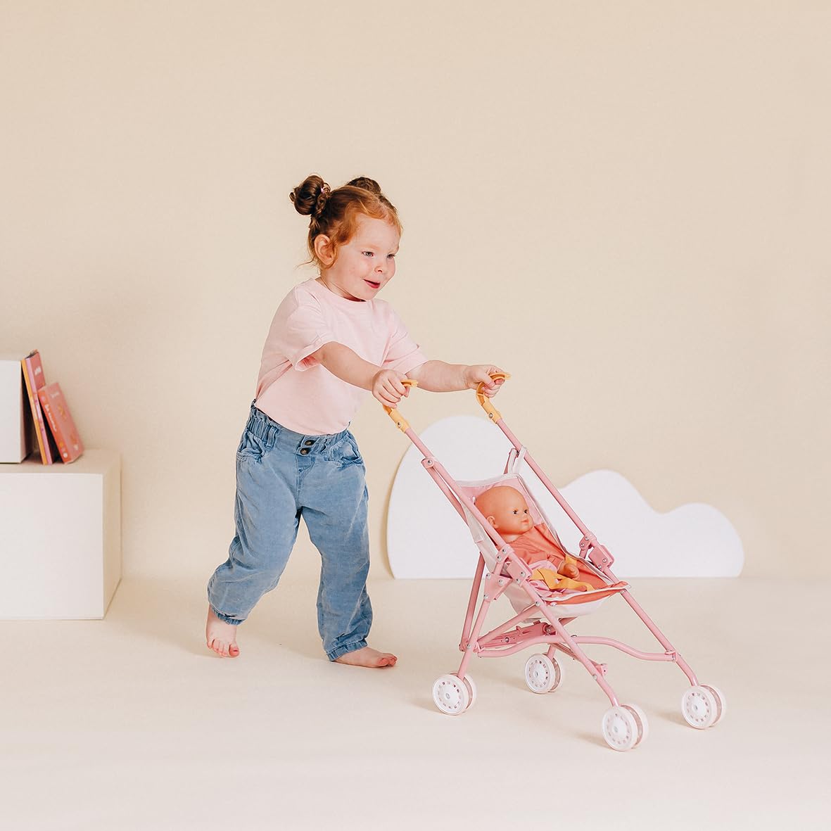 smoby-baby-nurse-puppenbuggy-puppenwagen-rosa-ab-2-jahre image 5