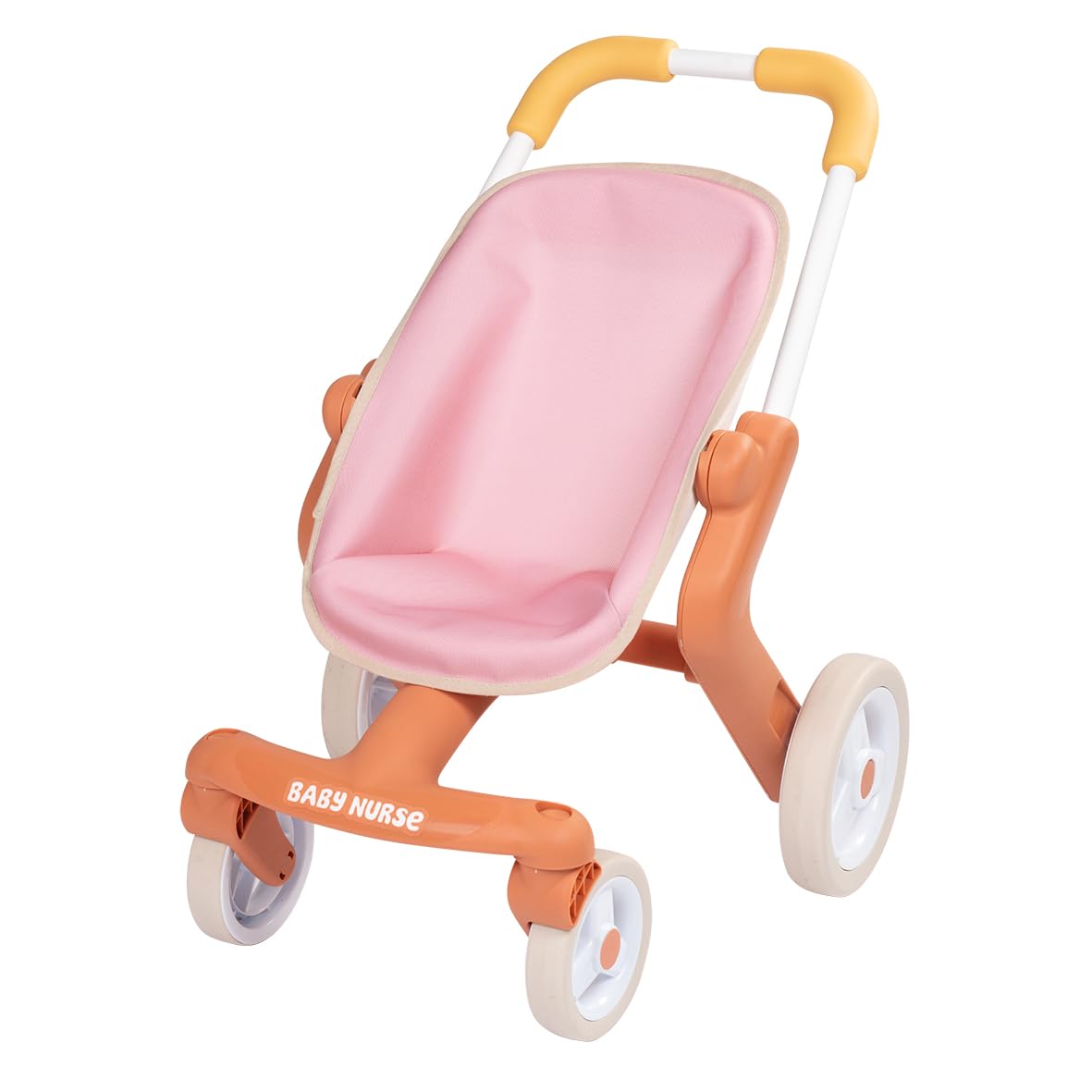 smoby-baby-nurse-puppenbuggy-pop-rosa-f-r-puppen-bis-42-cm image 1