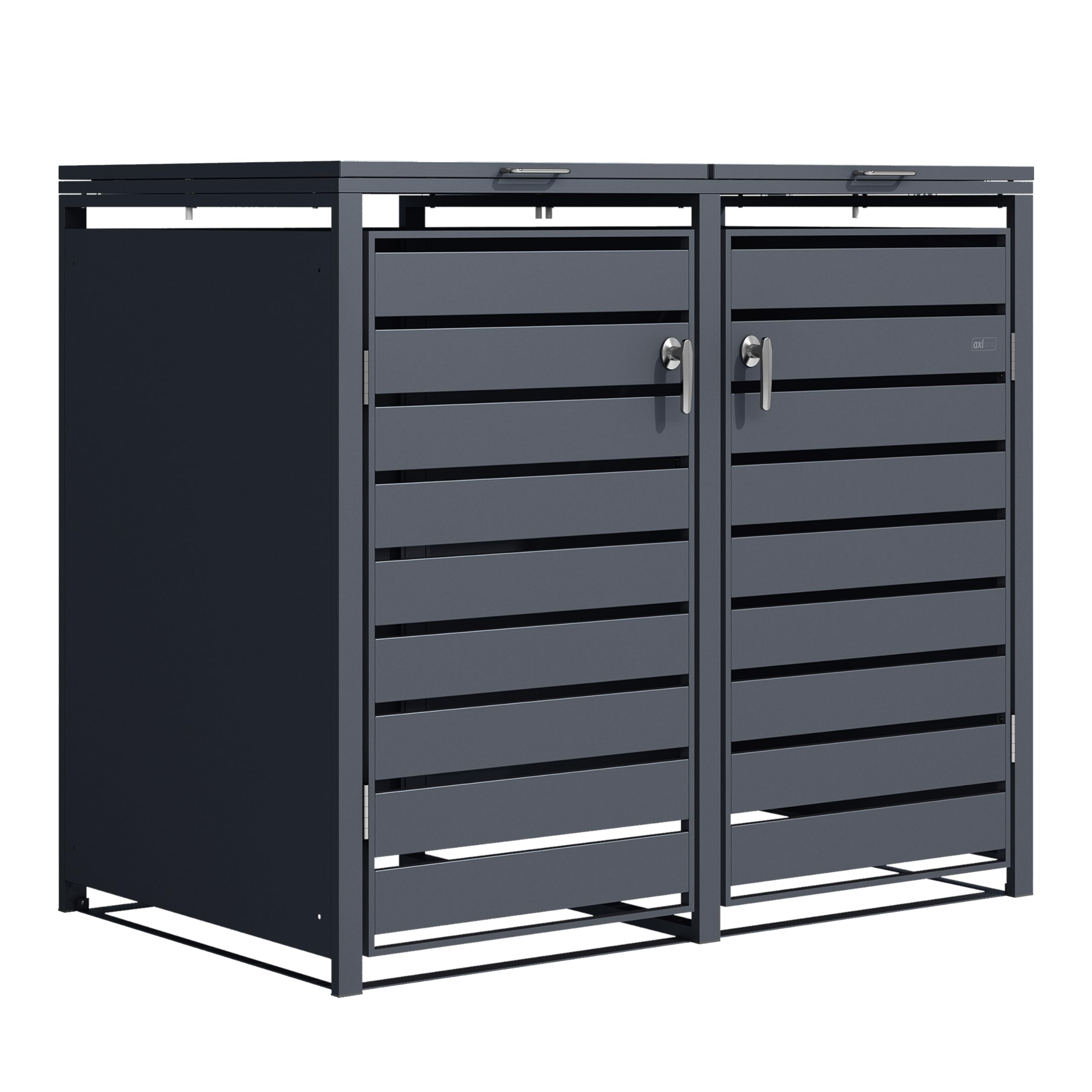 axi-lucas-m-lltonnenbox-anthrazit-2x240l-132-cm-metall image 5