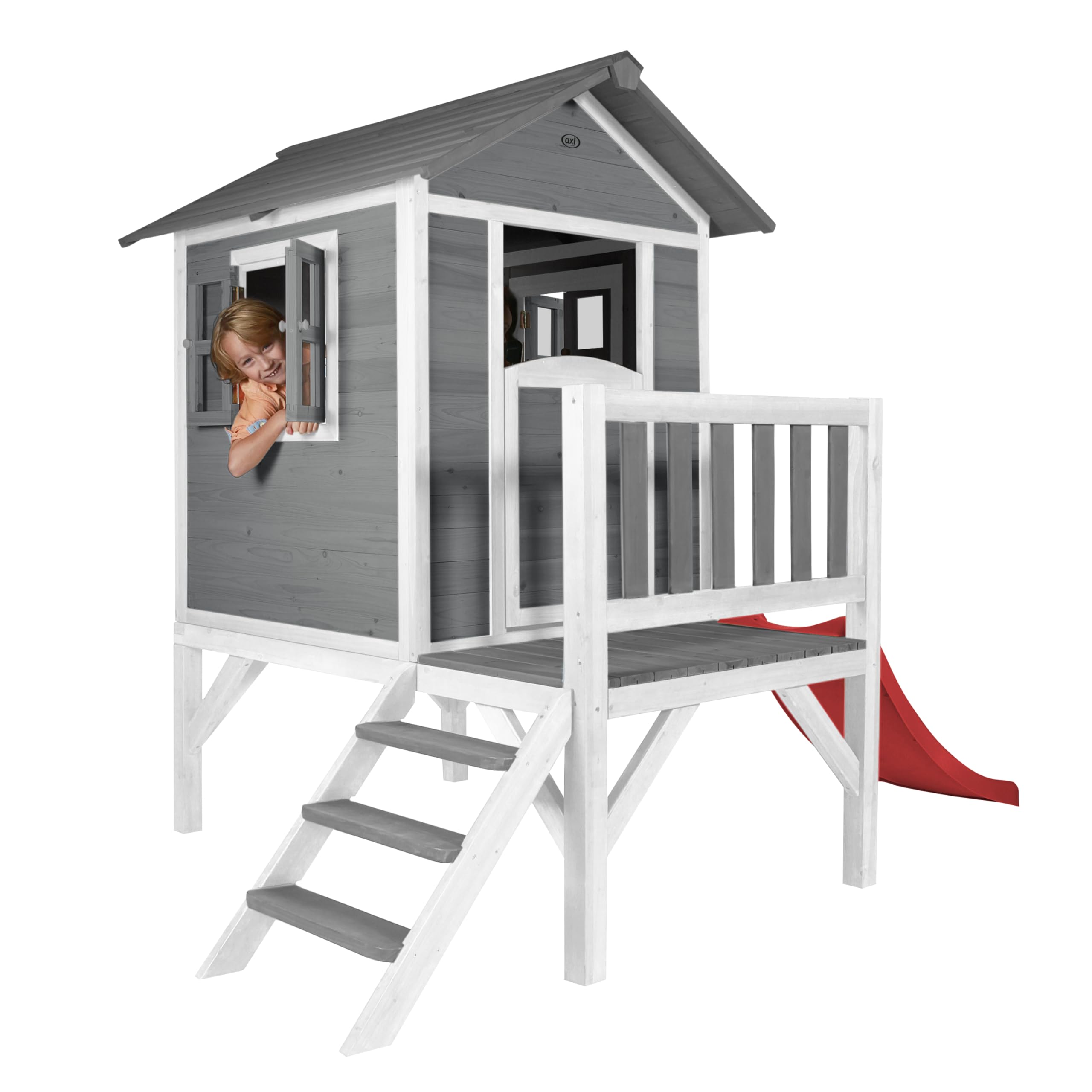 axi-beach-lodge-xl-stelzenhaus-holz-mit-roter-rutsche image 6