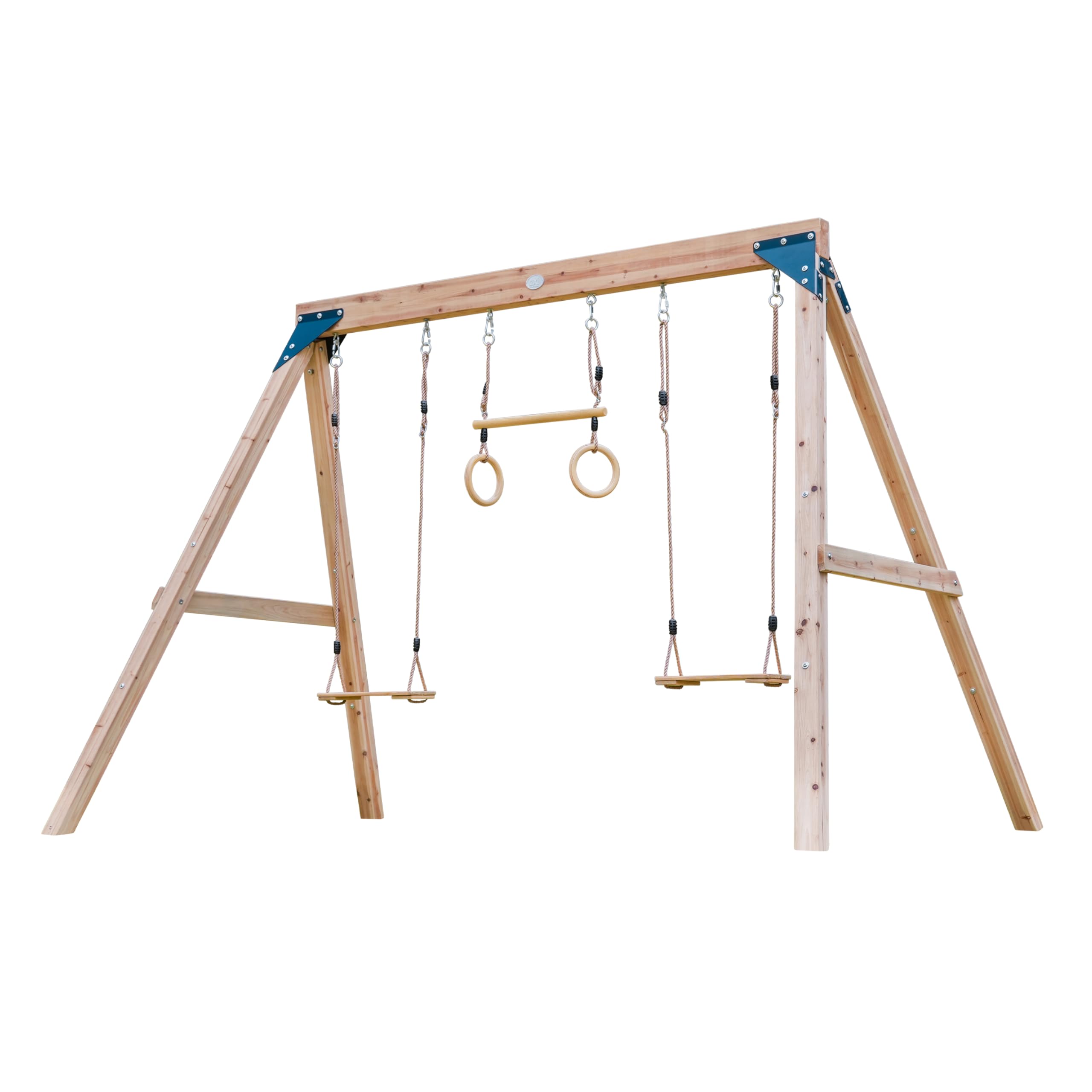 axi-maya-doppelschaukel-holz-braun-mit-trapez image 5