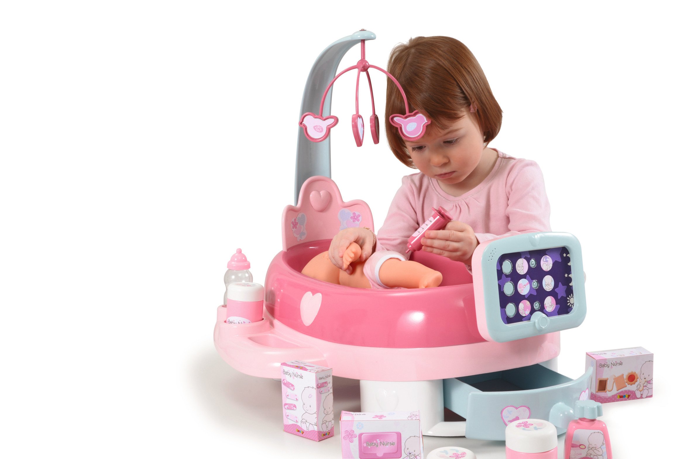 smoby-baby-nurse-puppenpflege-station-puppenstation-32-cm-puppe image 2