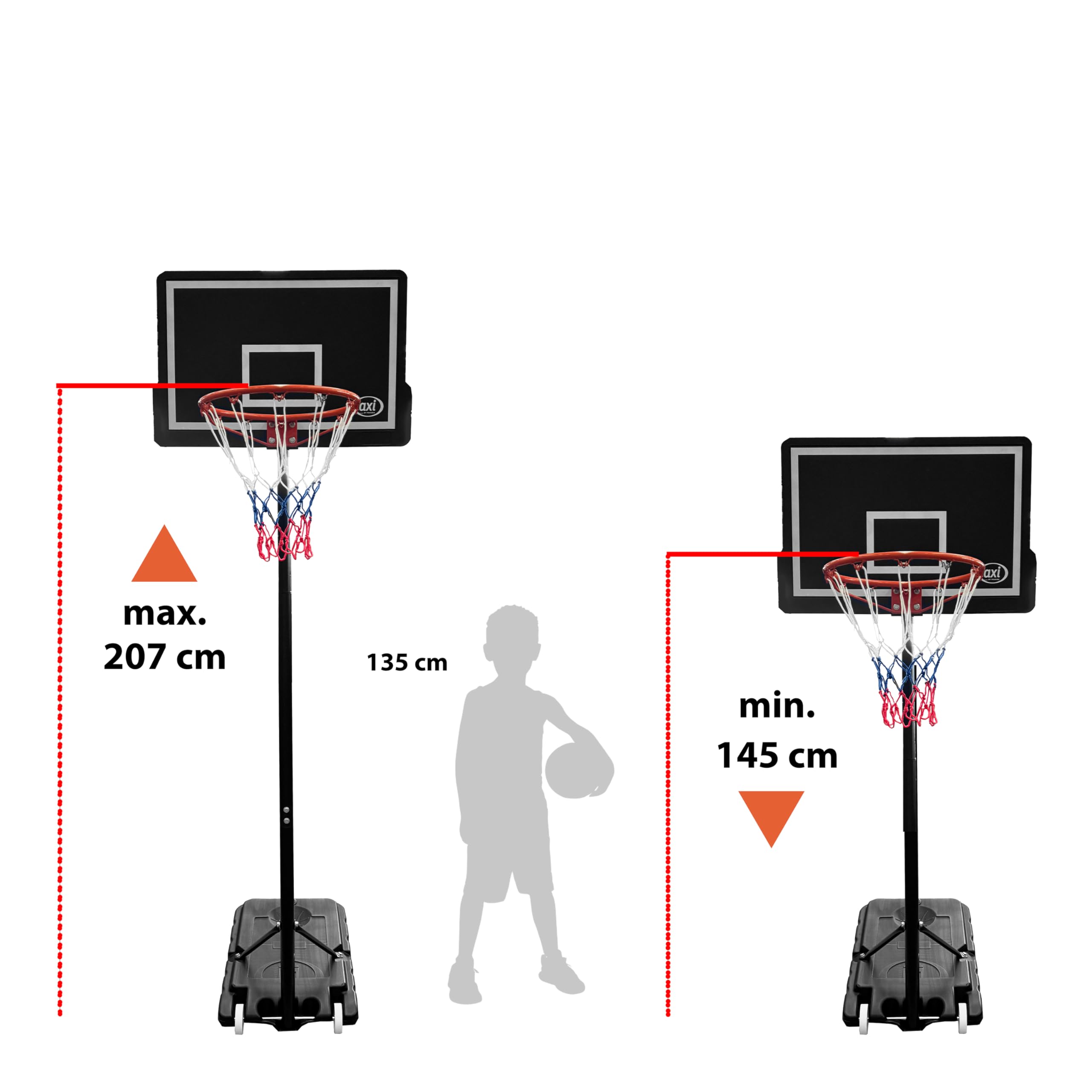 axi-basketballkorb-pro-st-nder-h-henverstellbar-145-207-cm image 3