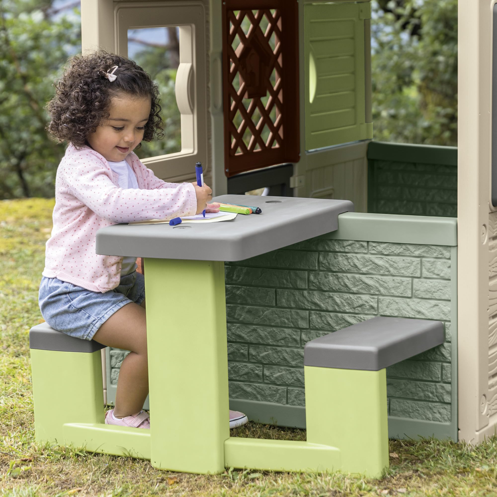 smoby-life-picknicktisch-kinder-recycled-mit-sitzb-nken-ab-2-jahre image 5