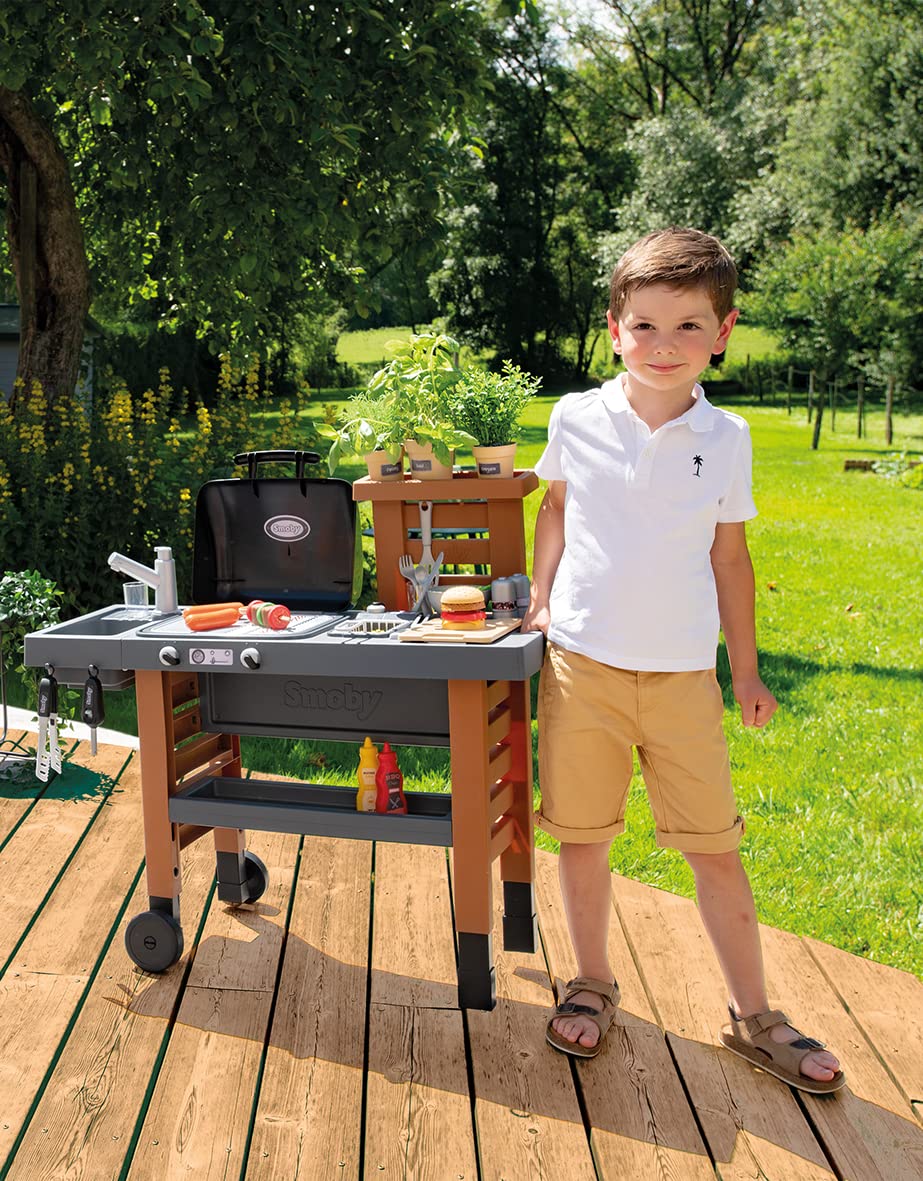 smoby-tefal-outdoor-gartenspielk-che-mit-grill-und-zubeh-r image 5
