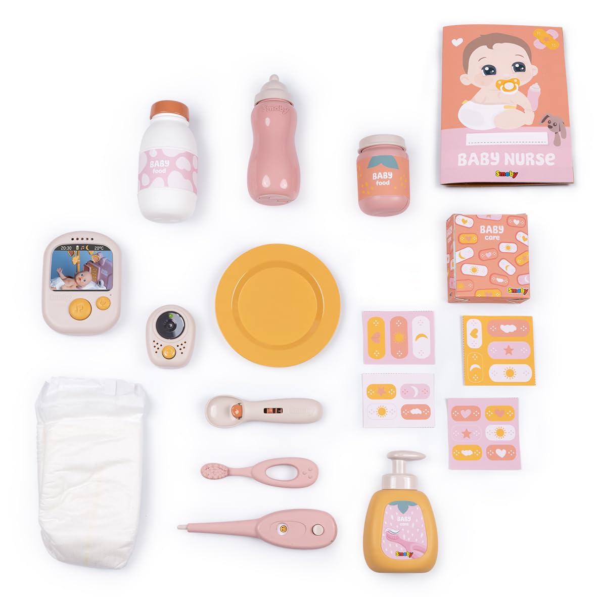 smoby-baby-nurse-cocoon-3-in-1-puppenm-bel-rosa-16-teile image 3