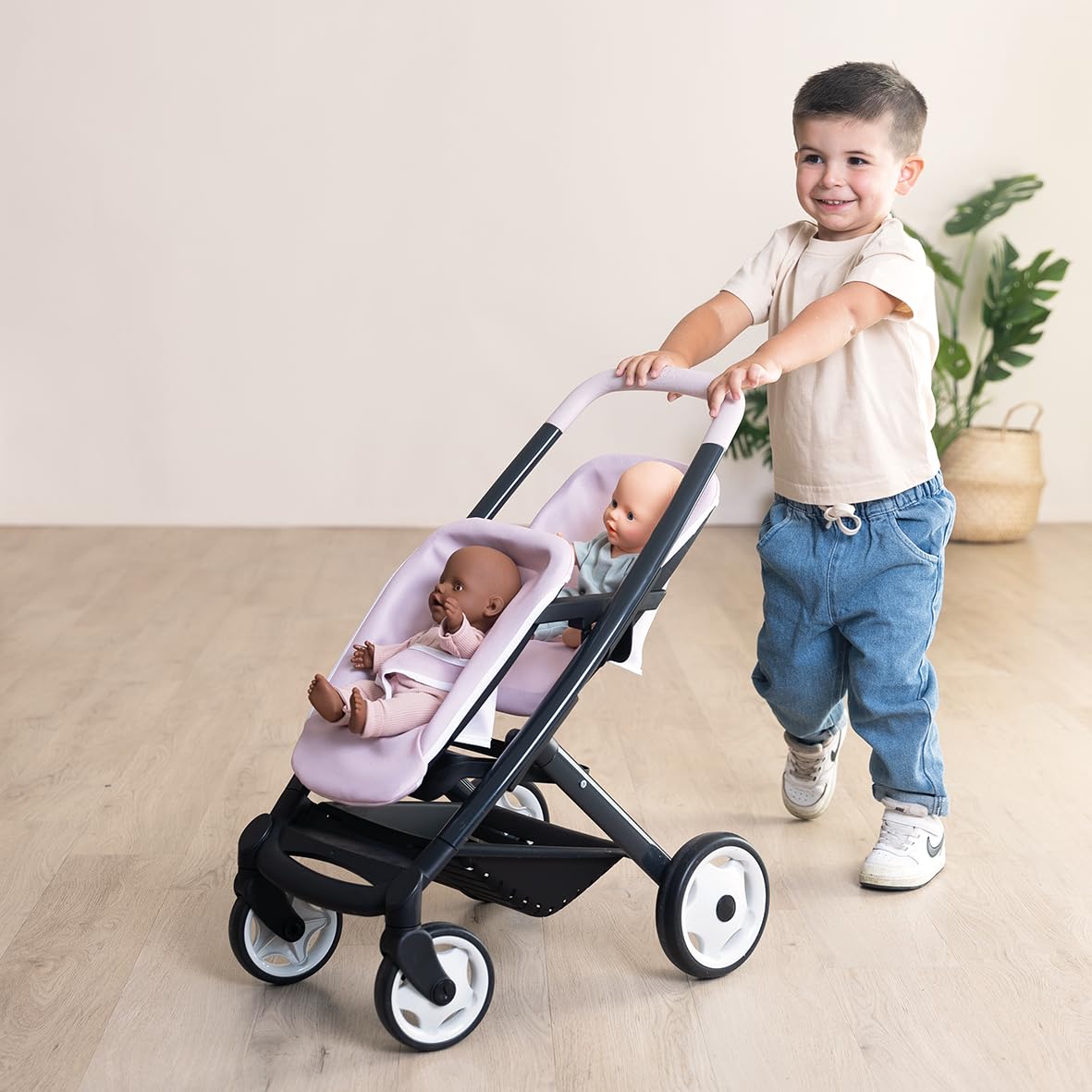 smoby-maxi-cosi-zwillings-puppenwagen-f-r-2-puppen-bis-42-cm image 4