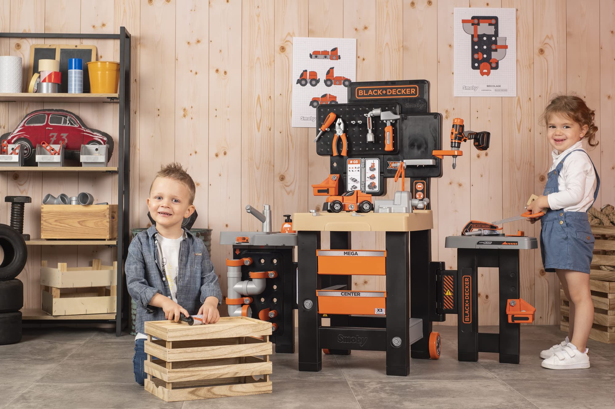 smoby-black-decker-mega-werkbank-spielwerkbank-100-teile-ab-3-j image 6