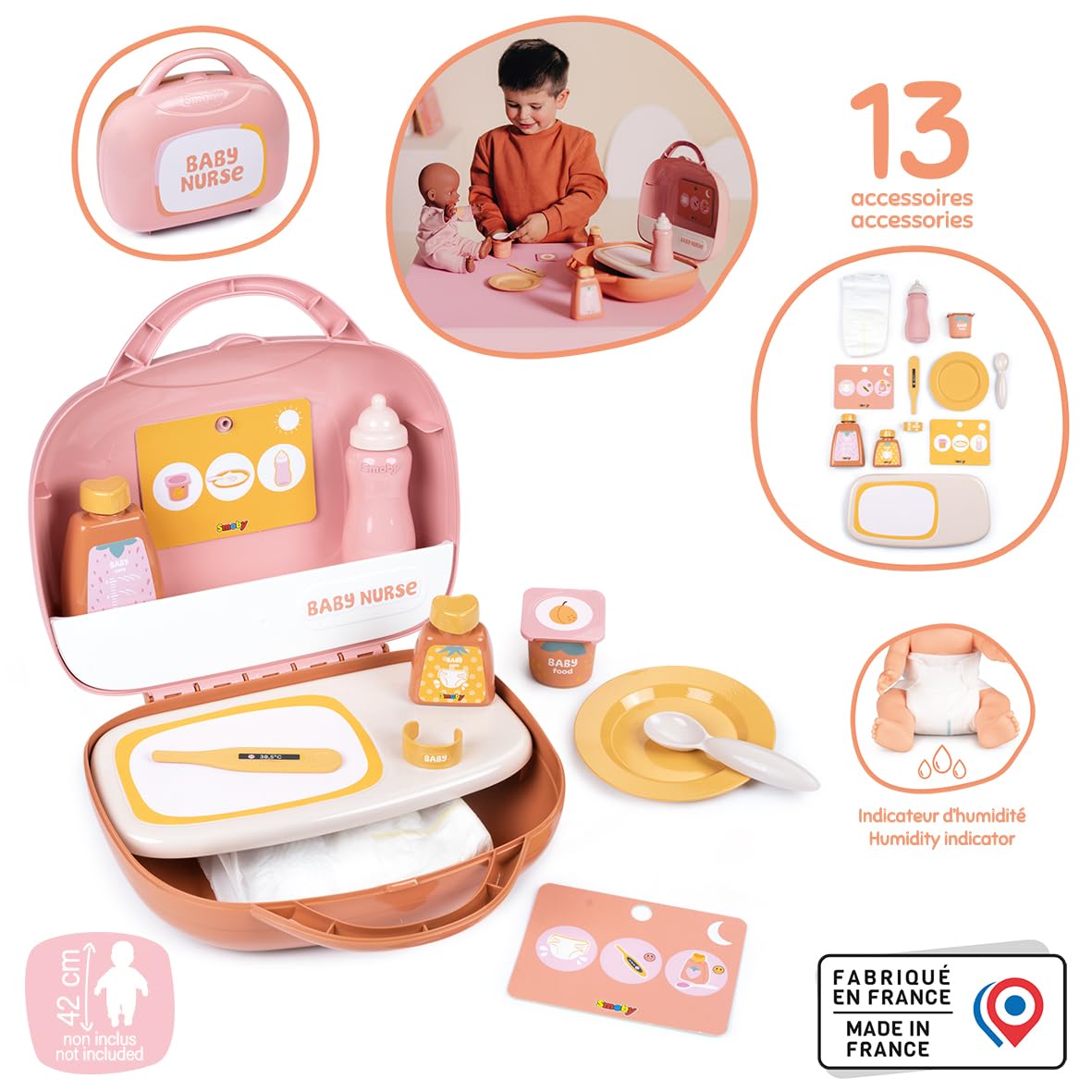 smoby-baby-nurse-puppen-pflegekoffer-13-teilig-ab-3-jahren image 2