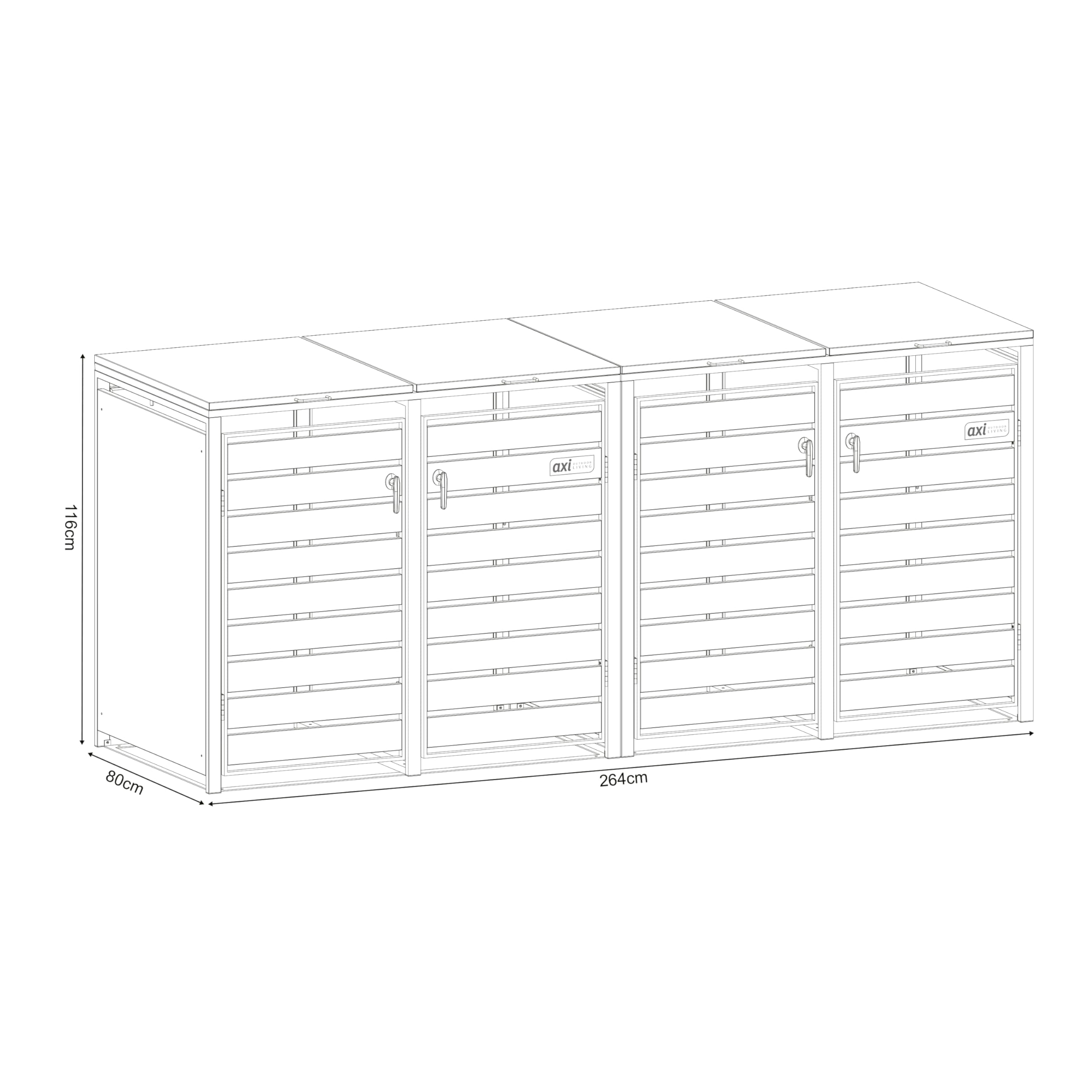axi-lucas-m-lltonnenbox-metall-4-tonnen-265-cm-holzoptik image 8