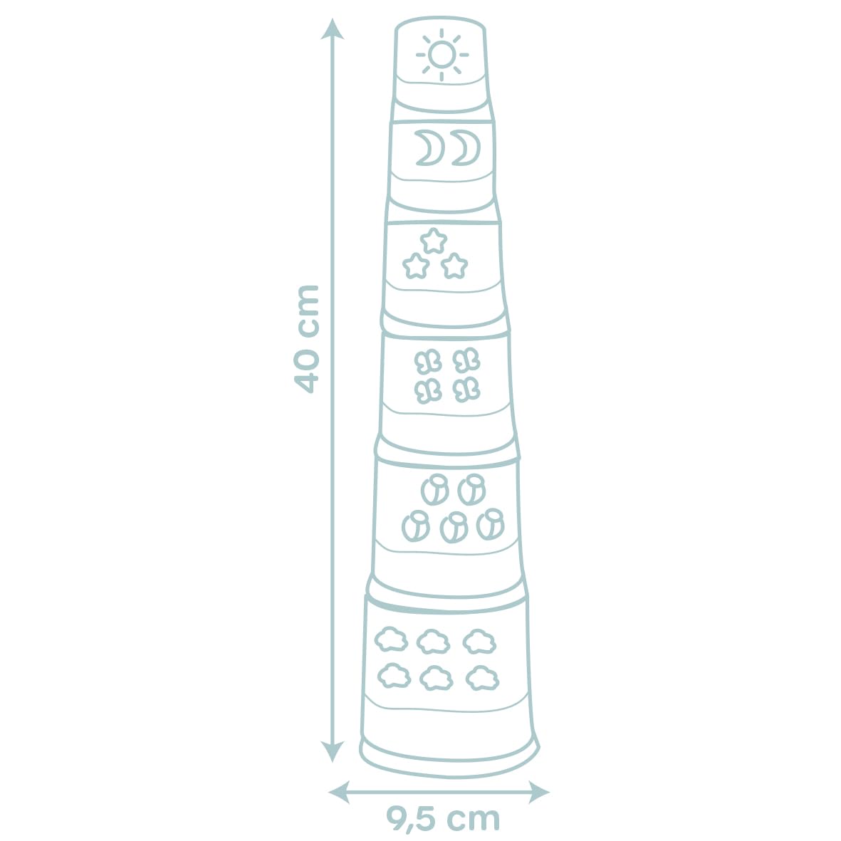 smoby-little-smoby-magic-tower-stapelbecher-6-teilig-ab-12m image 6