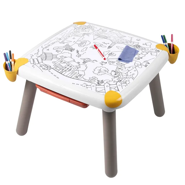 smoby-life-kid-kreativtisch-kindertisch-mit-schublade-ab-2-jahre image 1