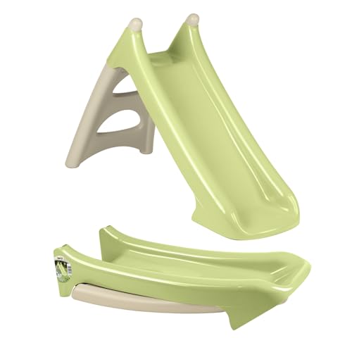 smoby-life-xs-kinderrutsche-90-cm-beige-gr-n-mit-wasserfall image 8