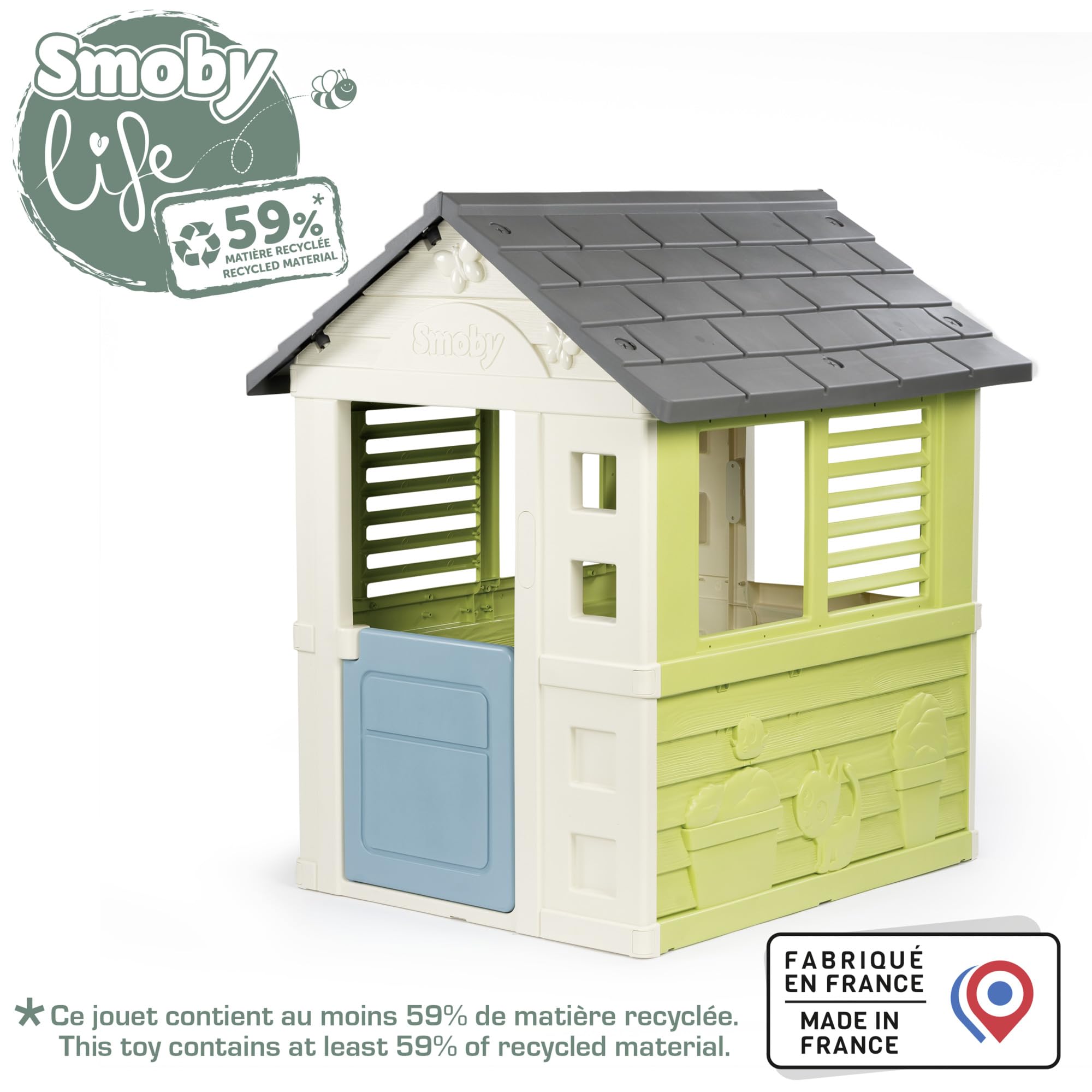 smoby-life-jolie-spielhaus-recycelt-wetterfest-98x110-cm image 2