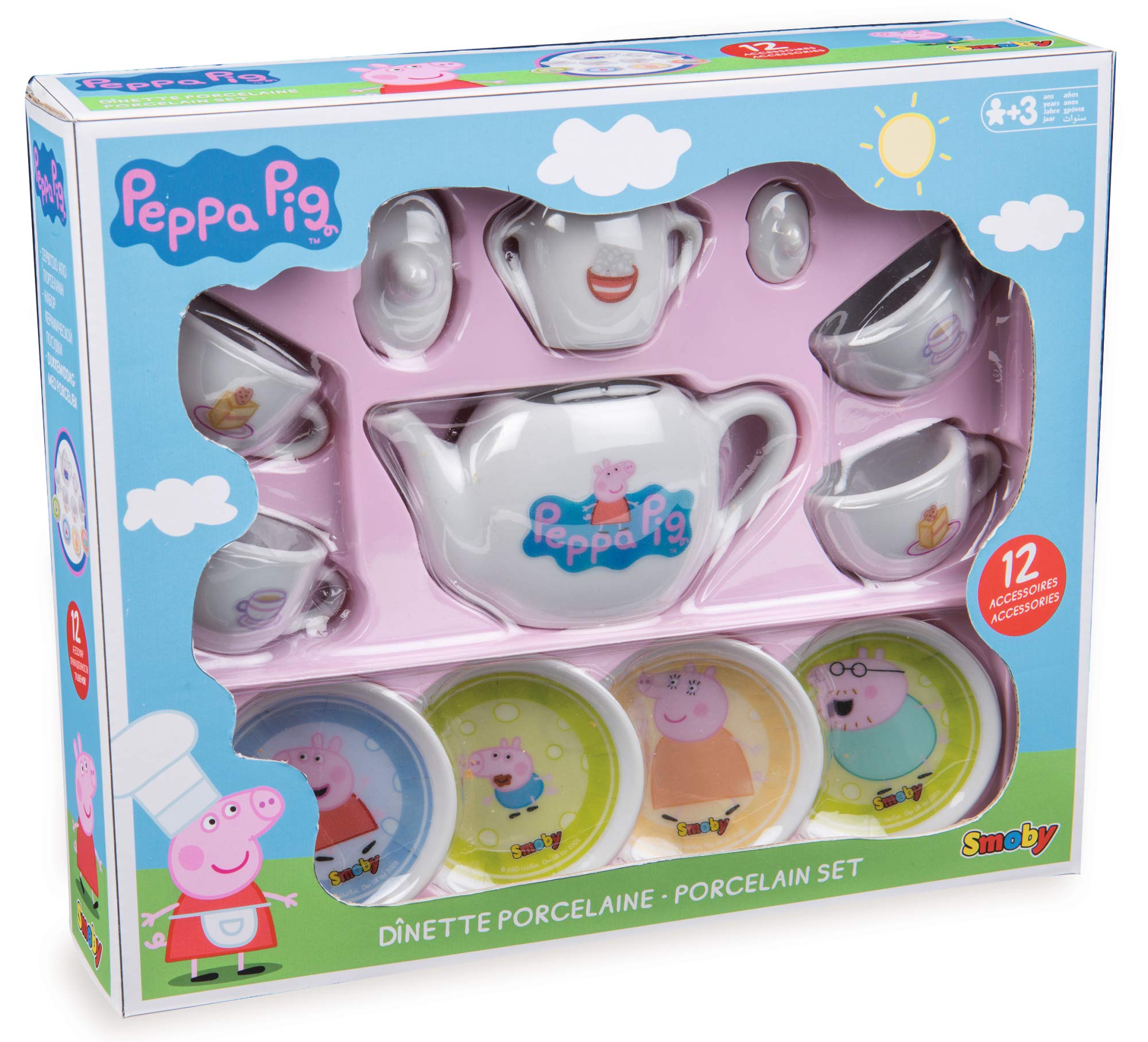 smoby-peppa-pig-porzellan-service-10-tlg-spielgeschirr-set image 2
