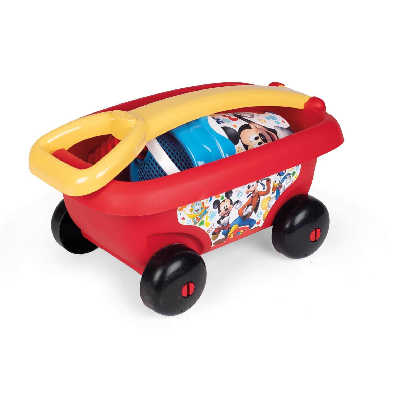 smoby-mickey-mouse-strandwagen-sandset-eimer-schaufel image 3