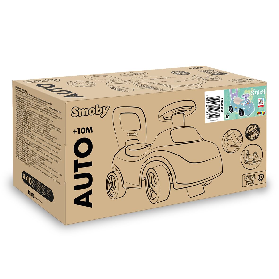 smoby-disney-stitch-rutschauto-lauflernhilfe-ab-10-mon image 7