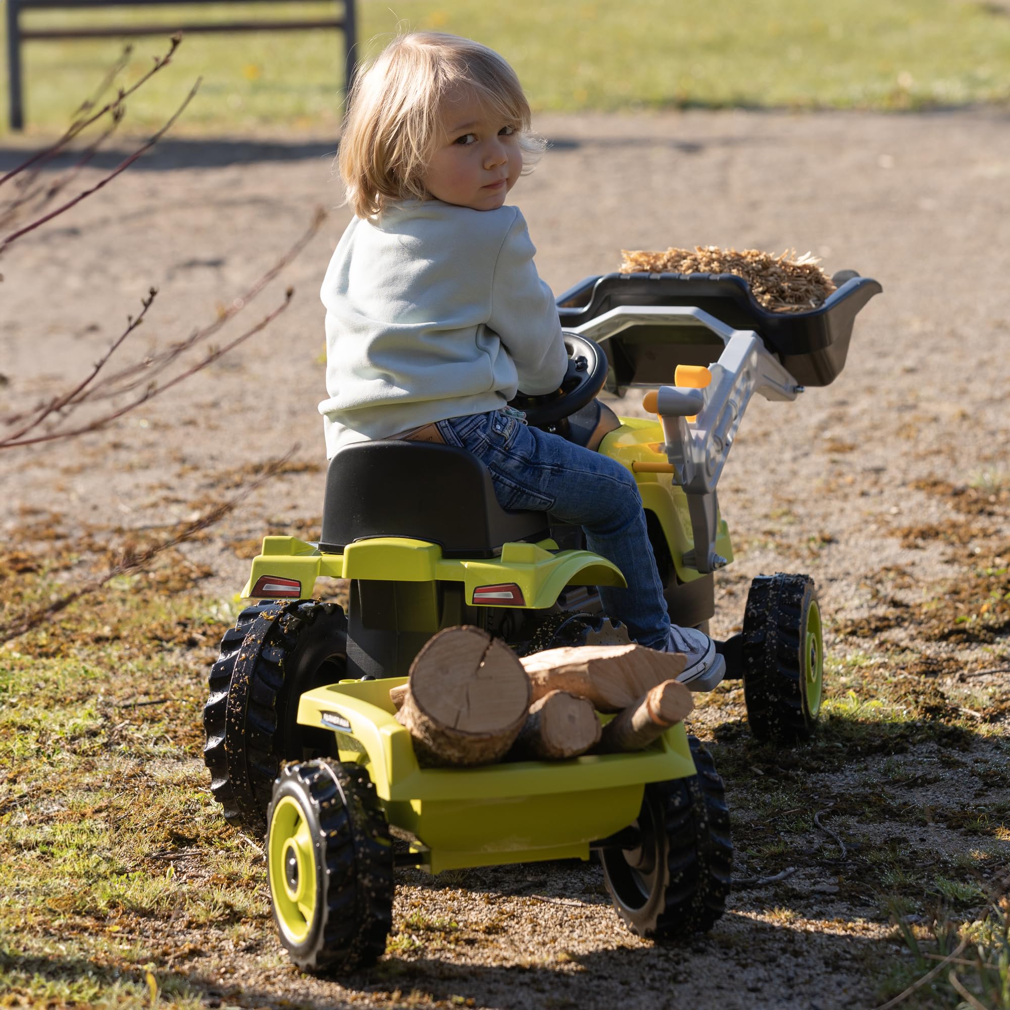 smoby-claas-traktor-farmer-max-trettraktor-mit-anh-nger image 6