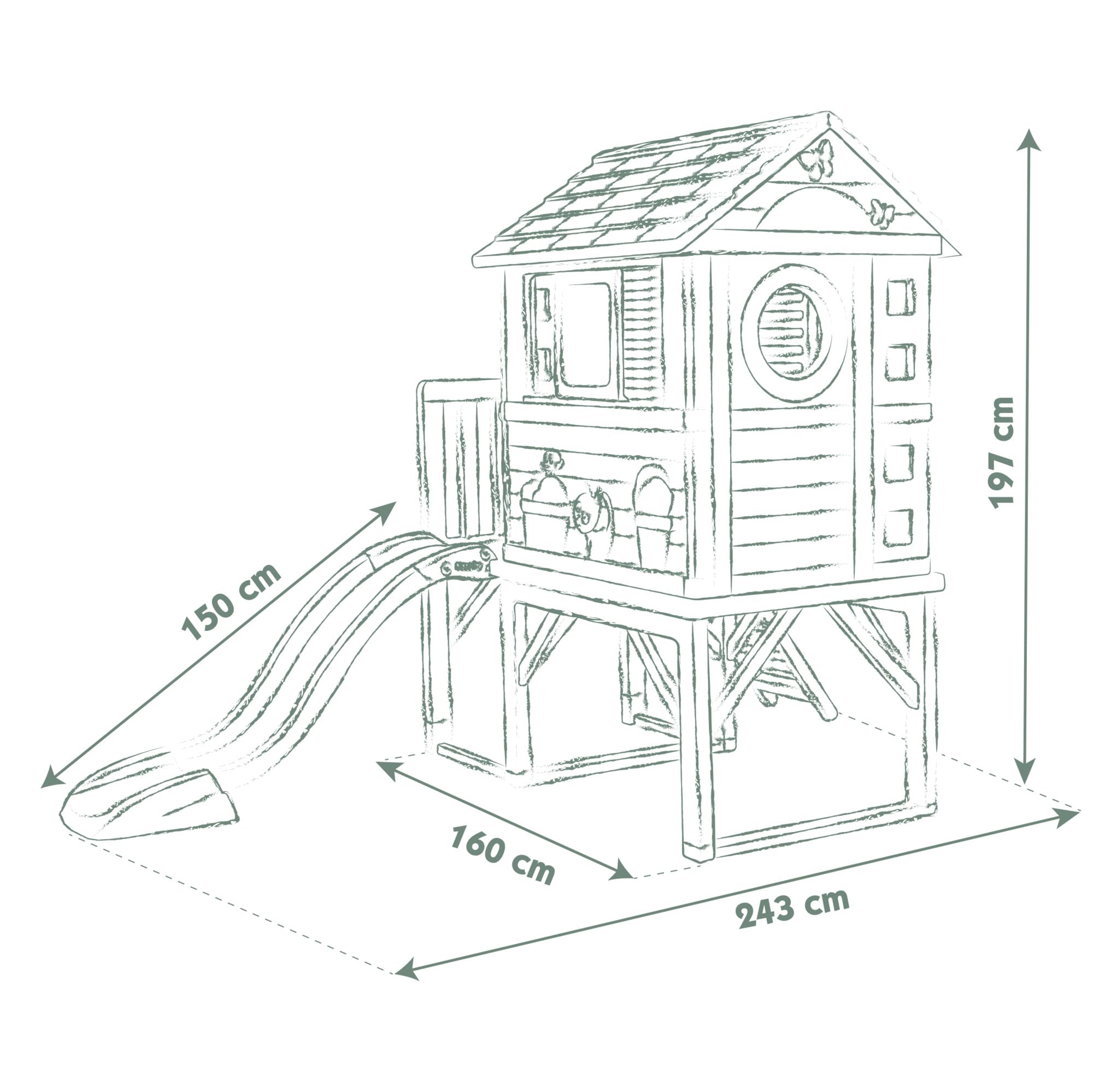 smoby-life-stelzenhaus-spielhaus-mit-rutsche-recycled-ab-2-jahre image 5