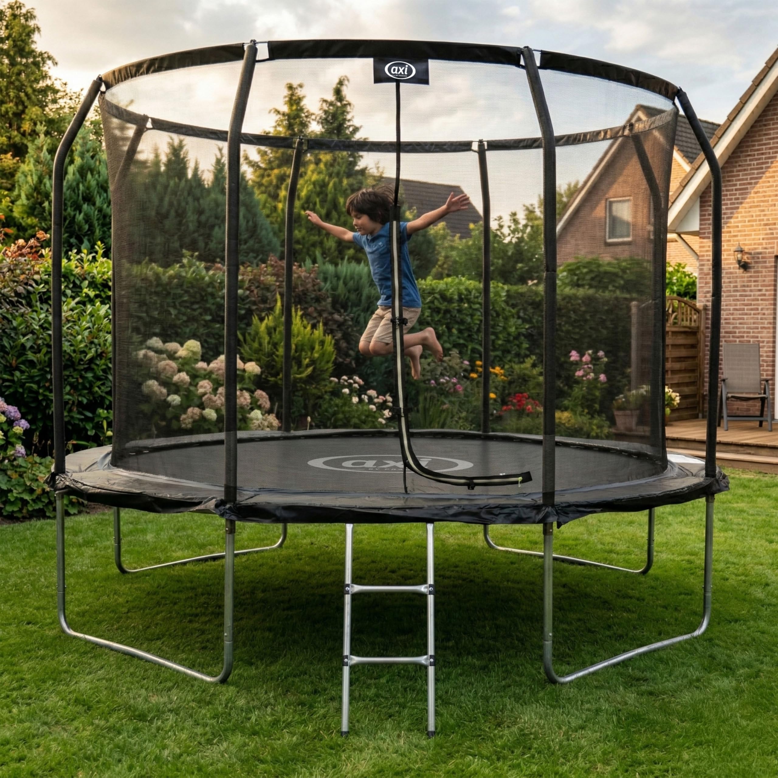 axi-houston-trampolin-rund-305-cm-mit-netz-schwarz image 3