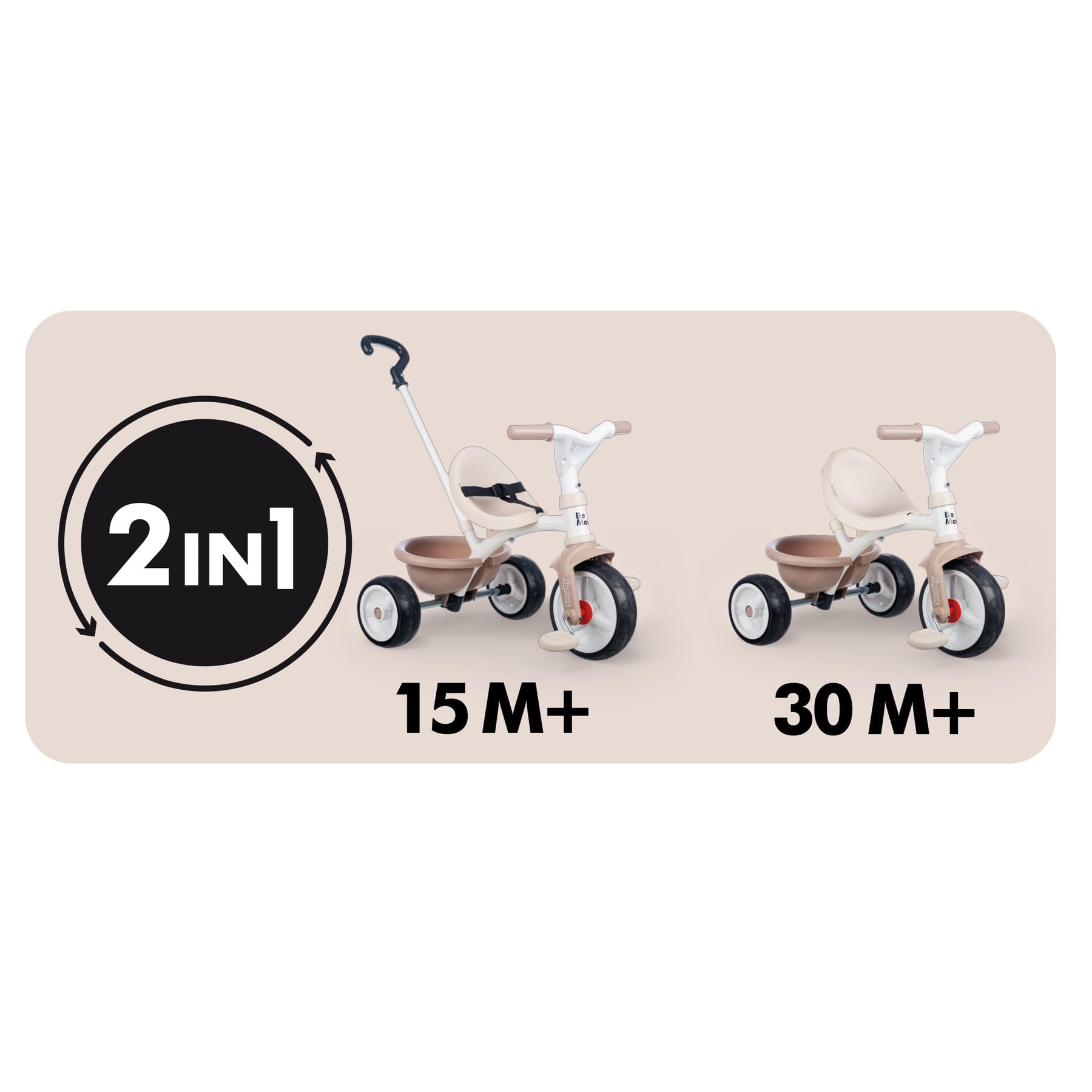 smoby-life-be-move-dreirad-beige-metall-ab-15-monaten image 4