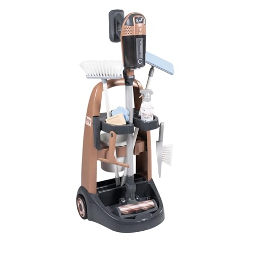 smoby-rowenta-reinigungstrolley-staubsauger-spielset-mit-sound image 8