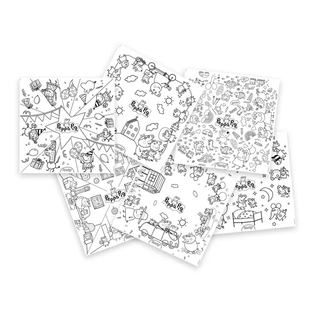 smoby-peppa-pig-xxl-ausmalbl-tter-10-motive-nachf-llpack image 1