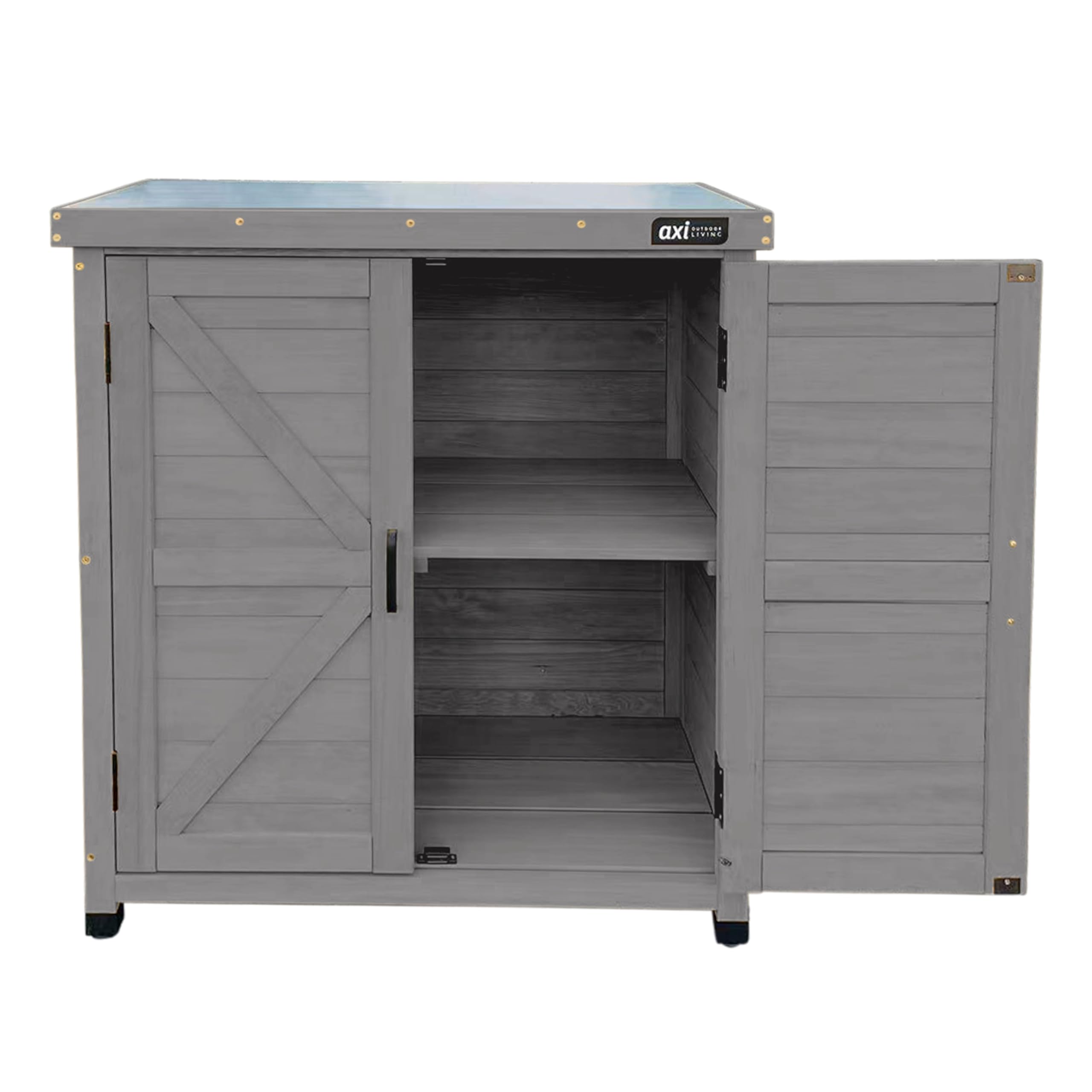axi-felix-classic-gartenschrank-holz-warmes-grau-80x45x93-cm image 6