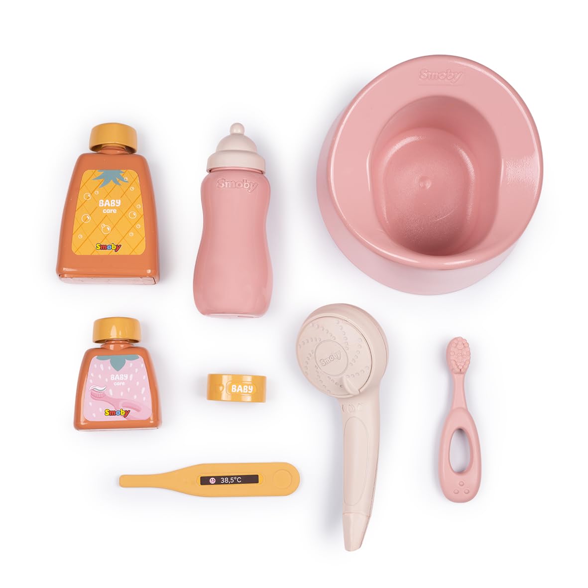 smoby-baby-nurse-puppen-badewanne-set-8-teilig-beige image 3