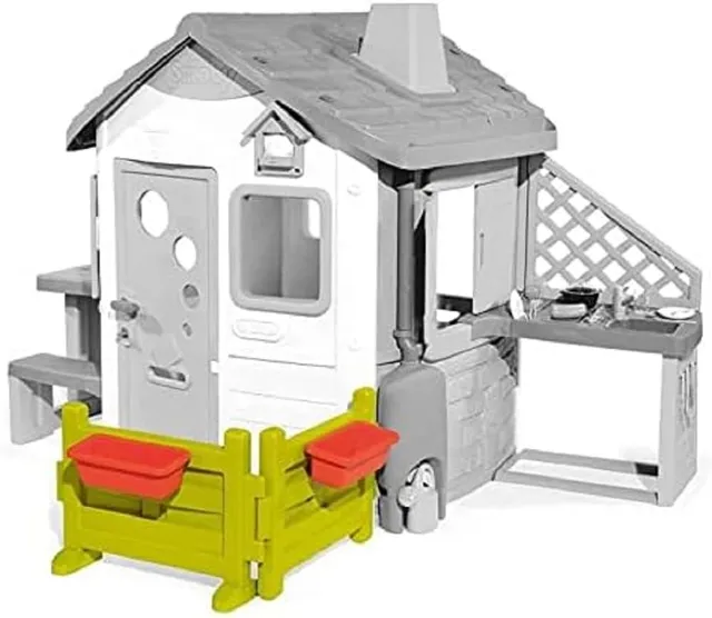 smoby-life-gartenzaun-mit-blumenk-sten-f-r-spielhaus image 1