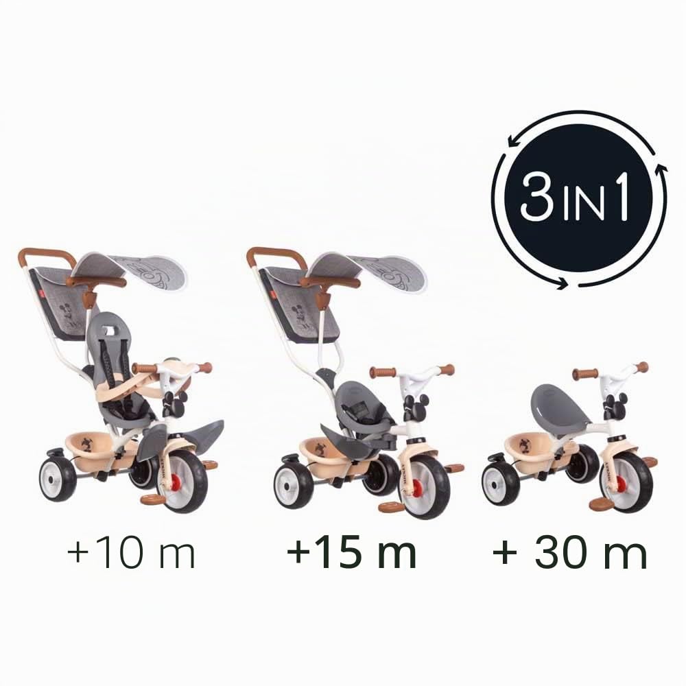 smoby-mickey-mouse-dreirad-baby-balade-plus-mit-schubstange image 3