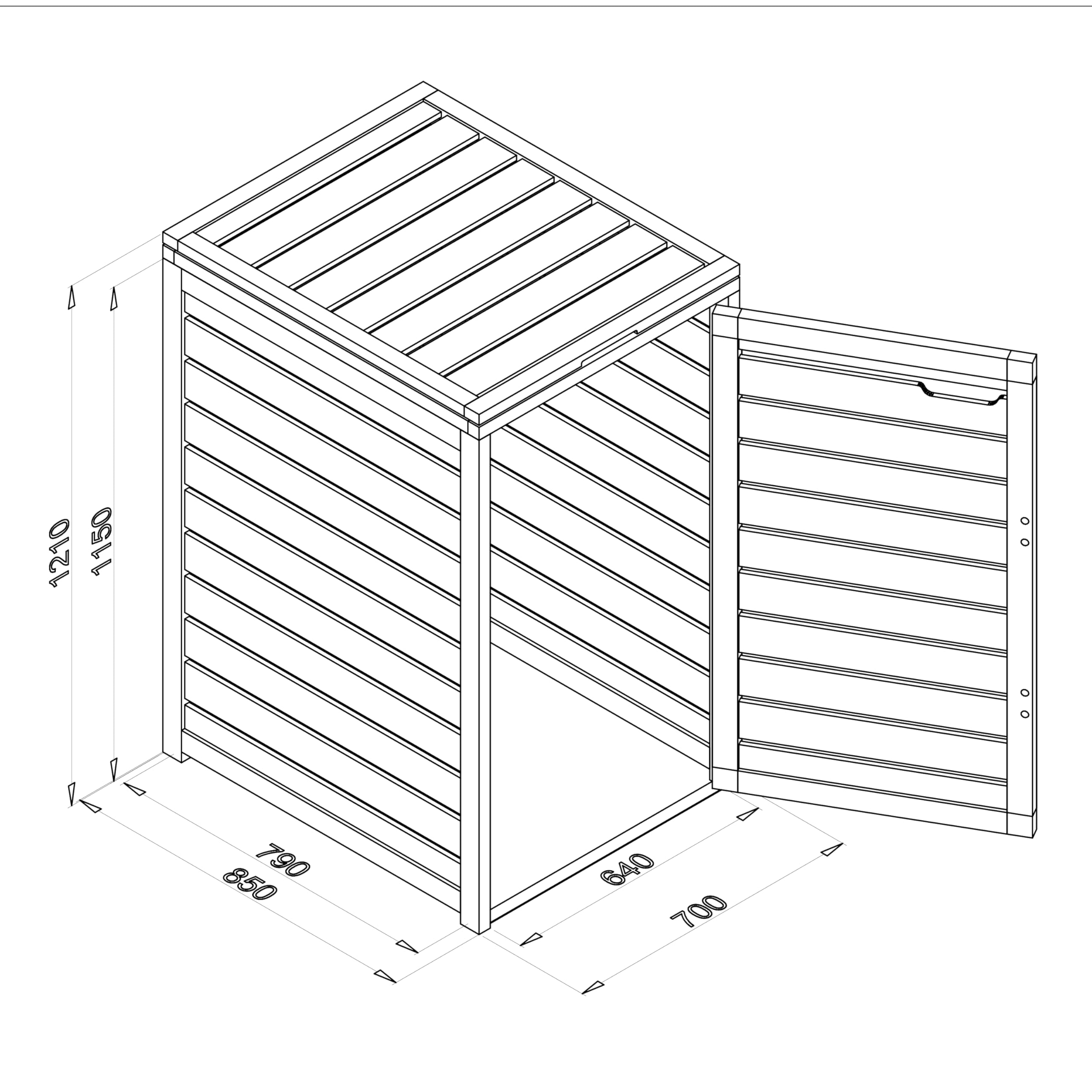 axi-lex-m-lltonnenbox-holz-1x-240l-braun-schwarz-fsc image 5
