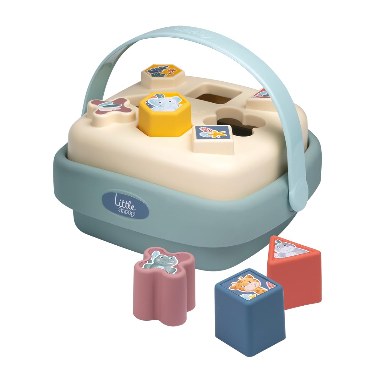 smoby-little-formen-tragekorb-steckspiel-8-bausteine-ab-12-monaten image 1