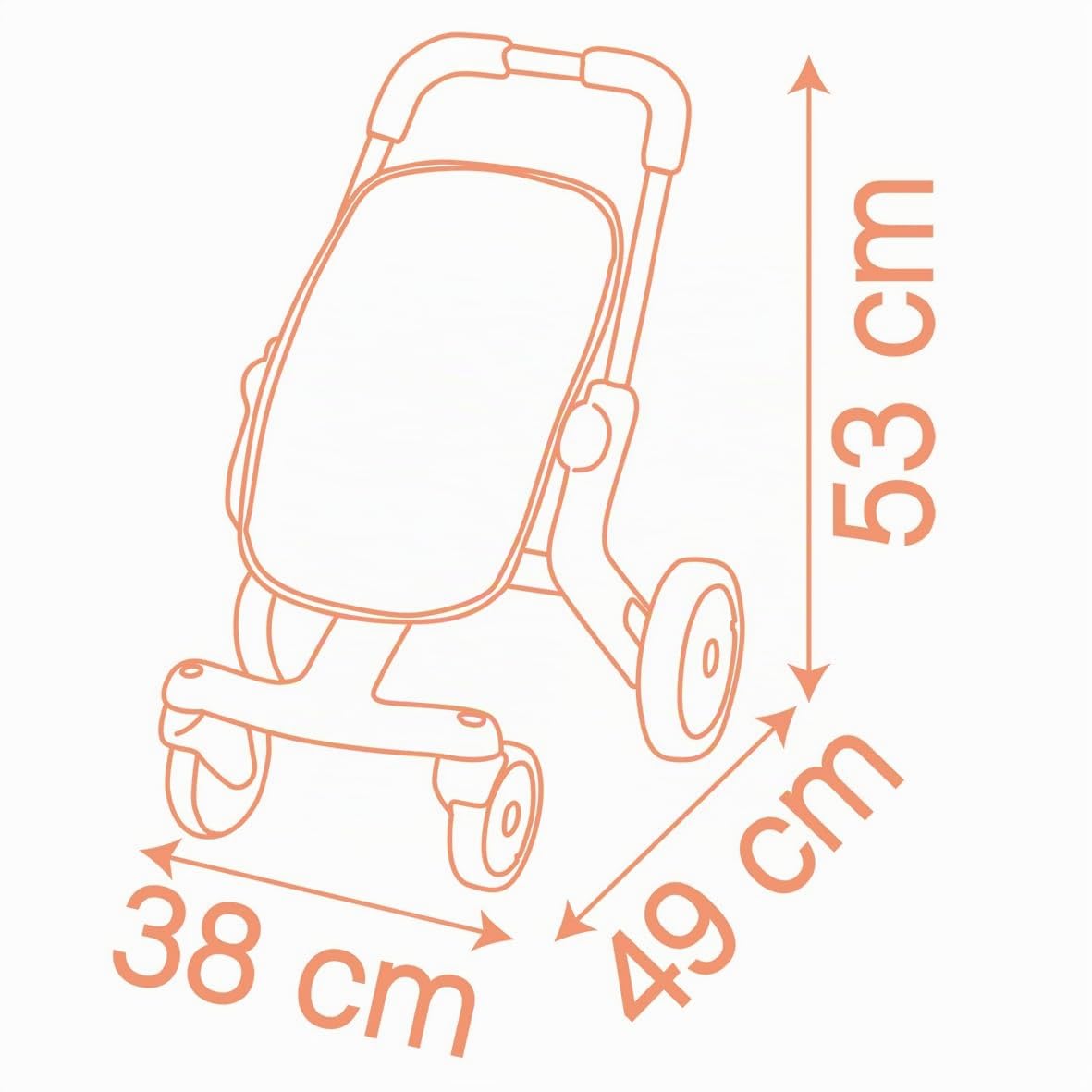 smoby-baby-nurse-puppenbuggy-pop-rosa-f-r-puppen-bis-42-cm image 6