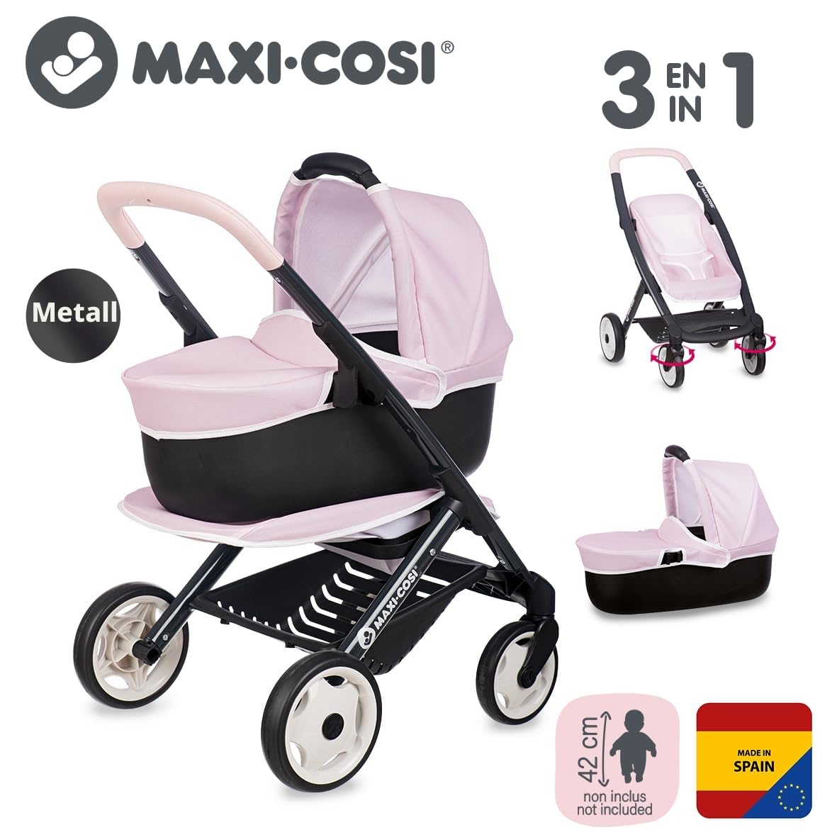 smoby-maxi-cosi-puppenwagen-3-in-1-f-r-puppen-bis-42-cm image 2