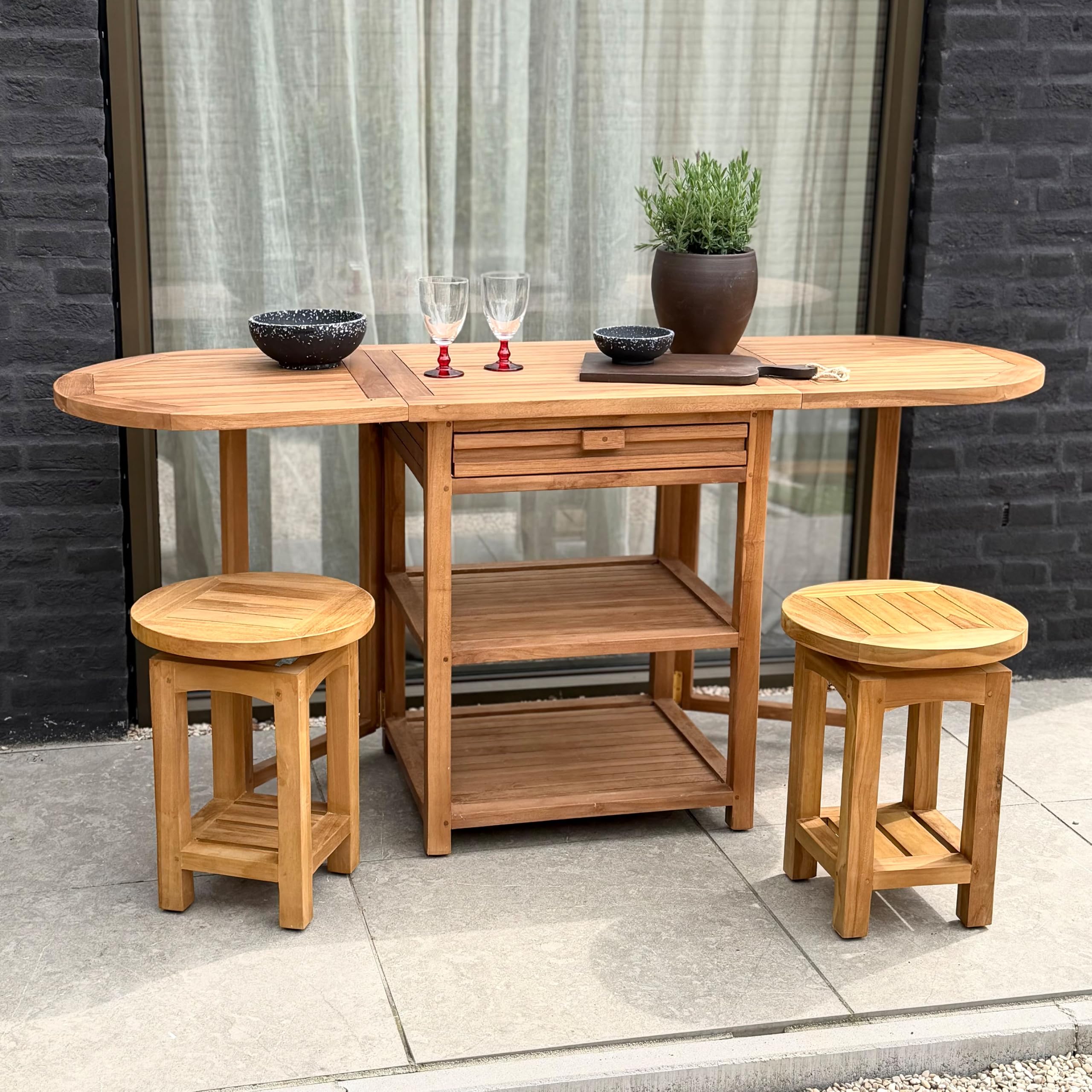 axi-classic-nomani-barset-teak-klappbar-2-hocker image 3