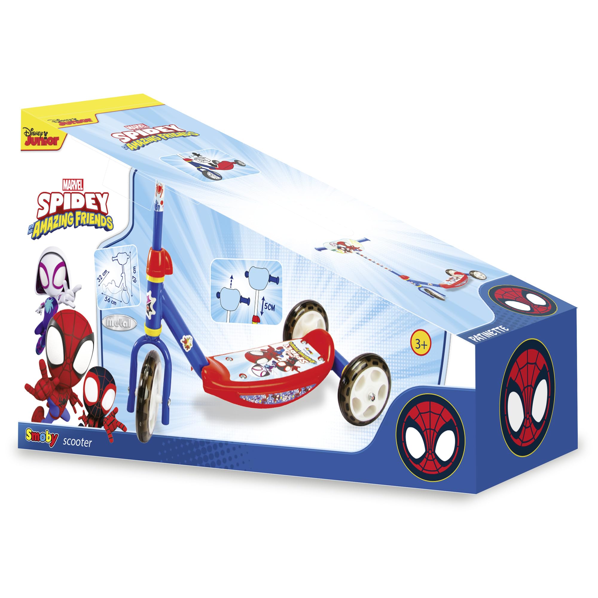 smoby-spidey-kinderroller-3-r-der-verstellbar-ab-3-jahren image 4