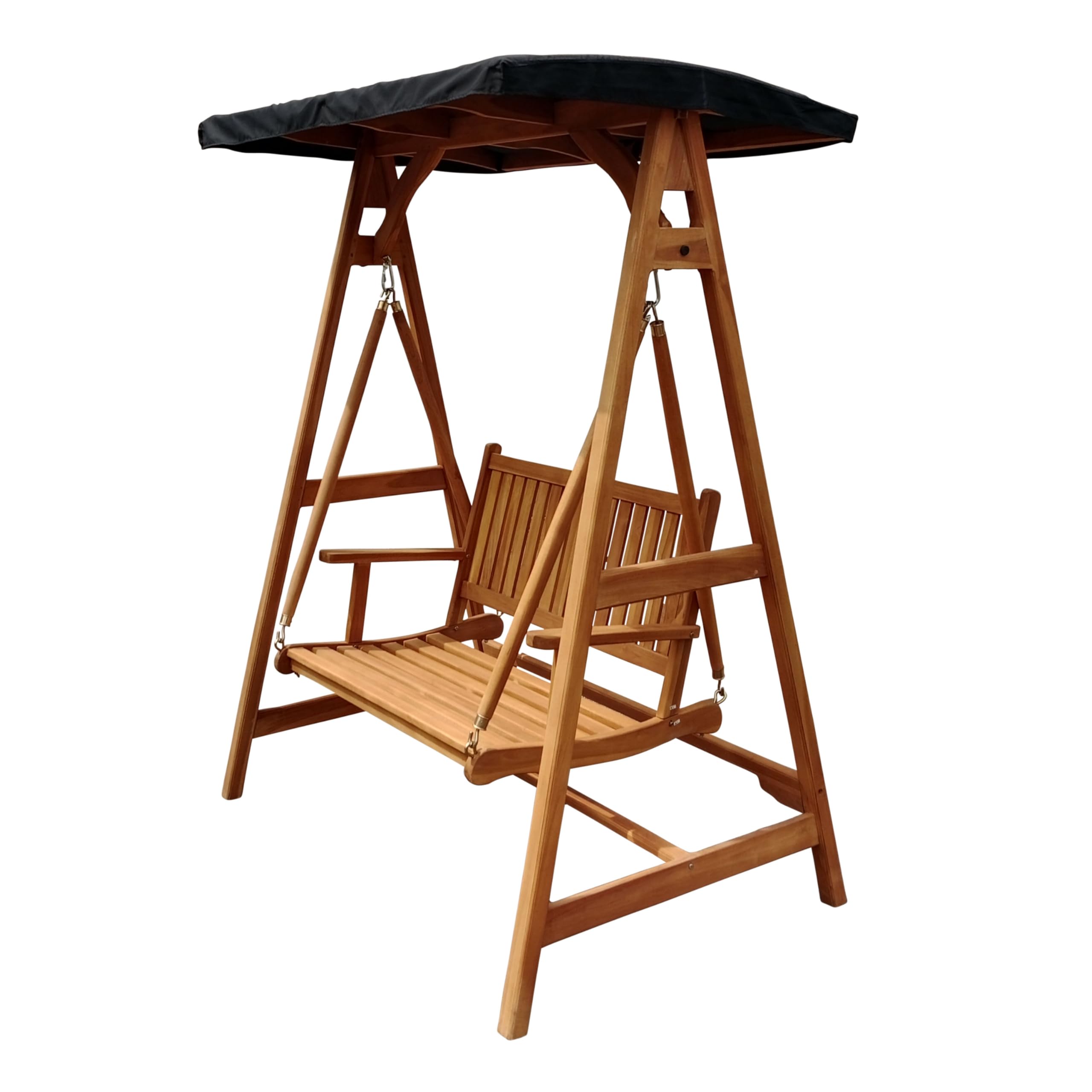 axi-kari-hollywoodschaukel-teak-1-person-mit-sonnendach image 2