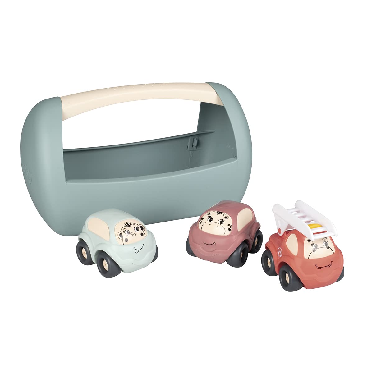 smoby-little-set-3-spielautos-feuerwehrauto-box-ab-12m image 1
