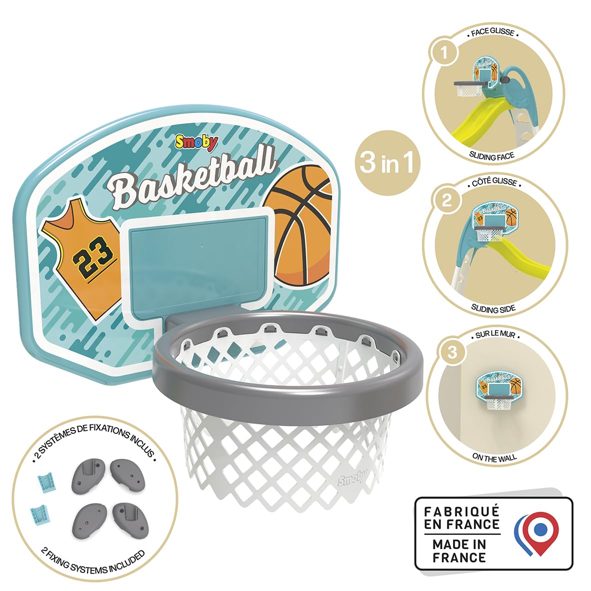 smoby-life-basketballkorb-3-in-1-rutschen-zubeh-r-820700 image 2
