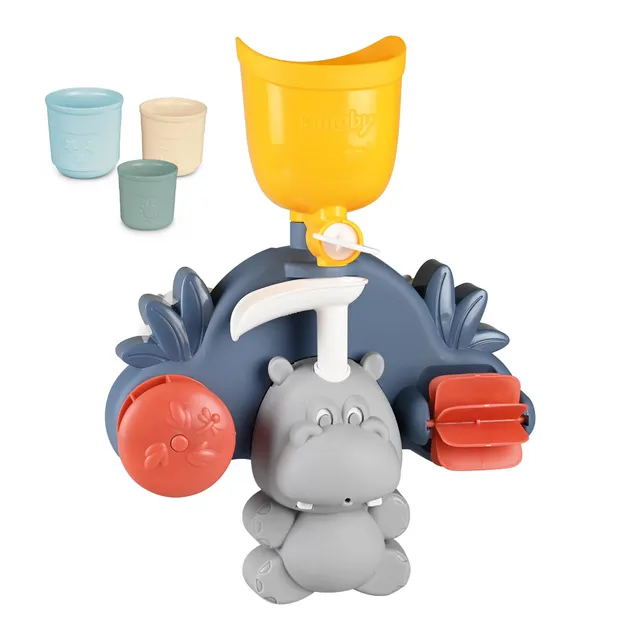 little-smoby-hippo-badespielzeug-saugn-pfe-ab-1-jahr image 1