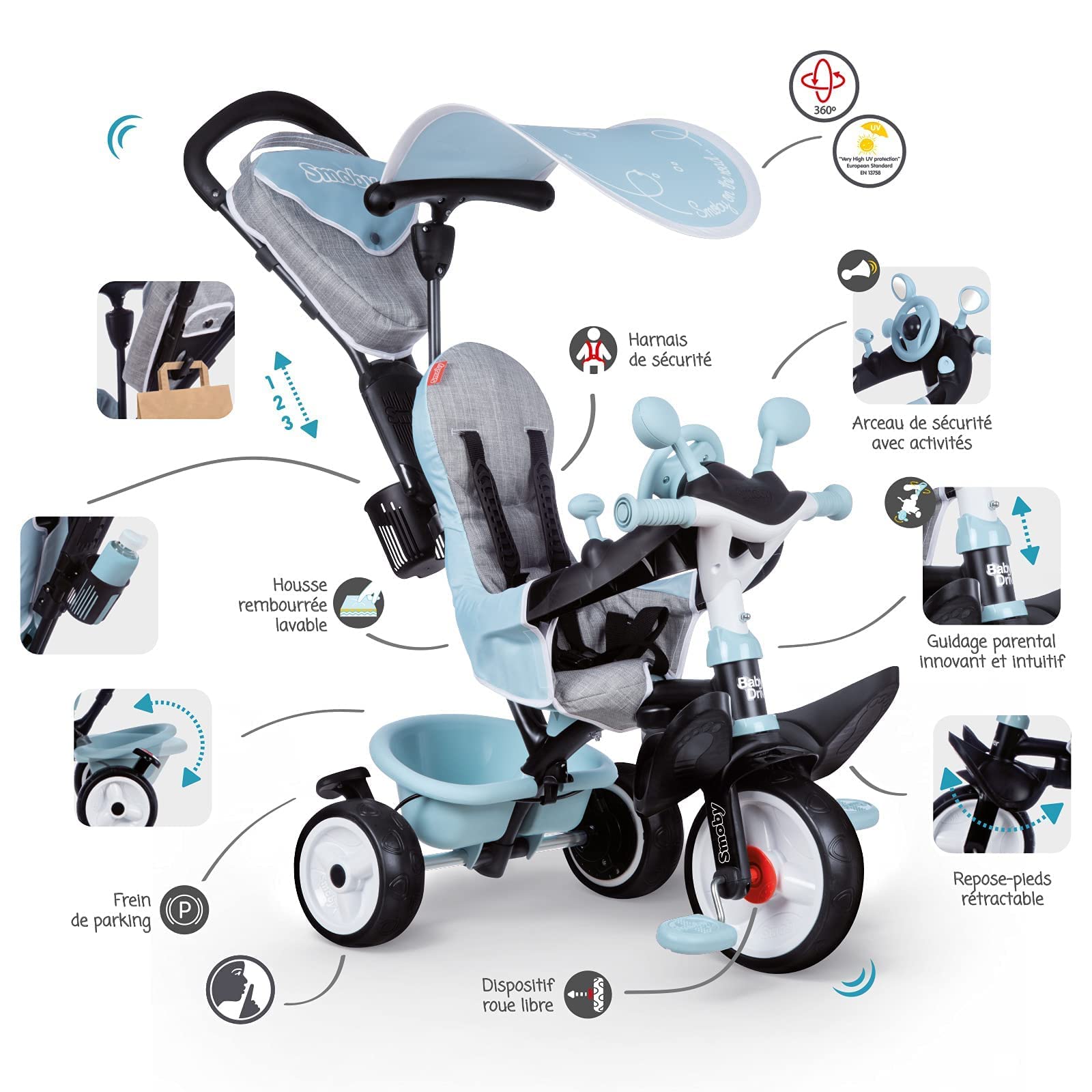smoby-life-baby-driver-plus-dreirad-3-in-1-blau-10-monate image 5