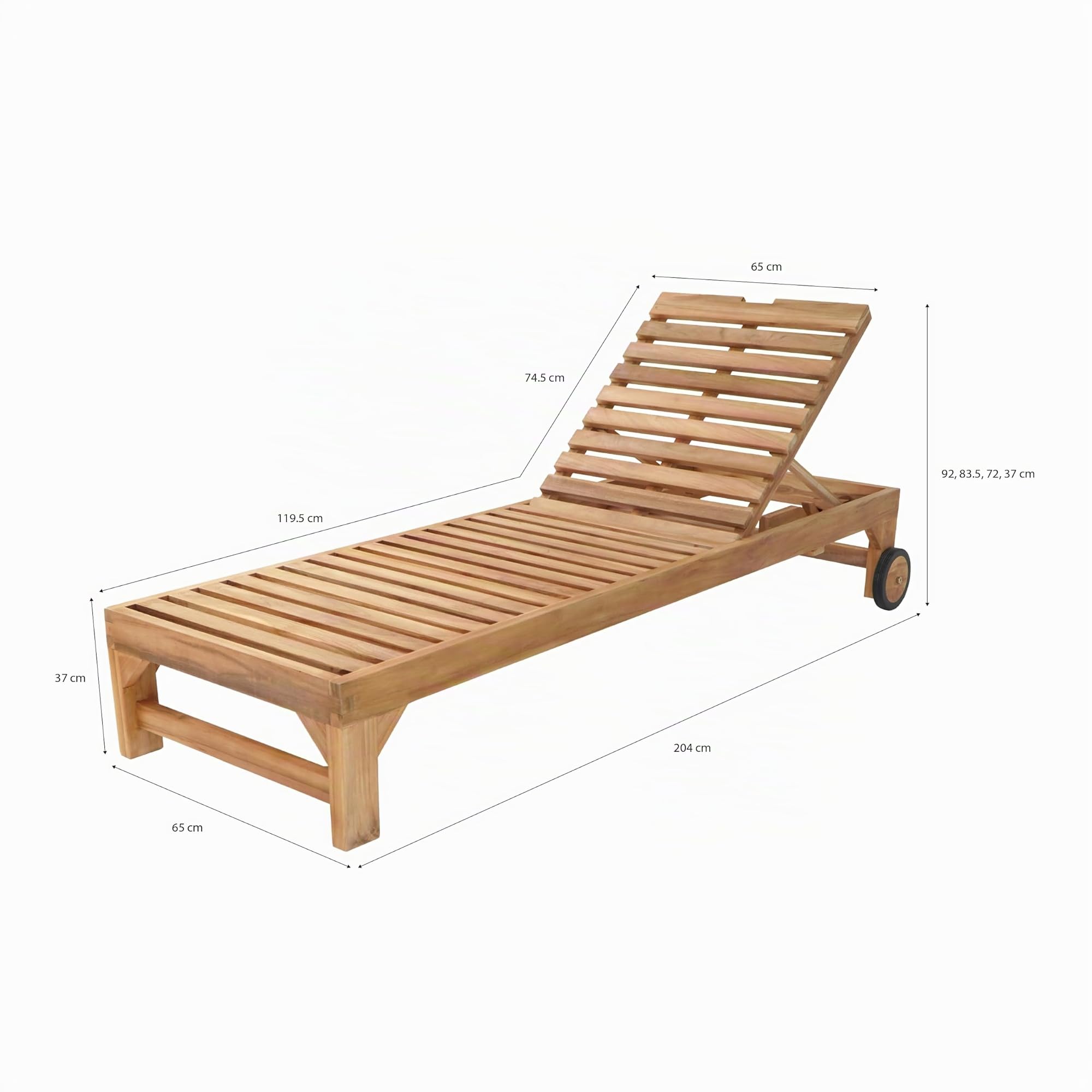 axi-rama-gartenliege-teakholz-verstellbar-kissen-rollen image 3