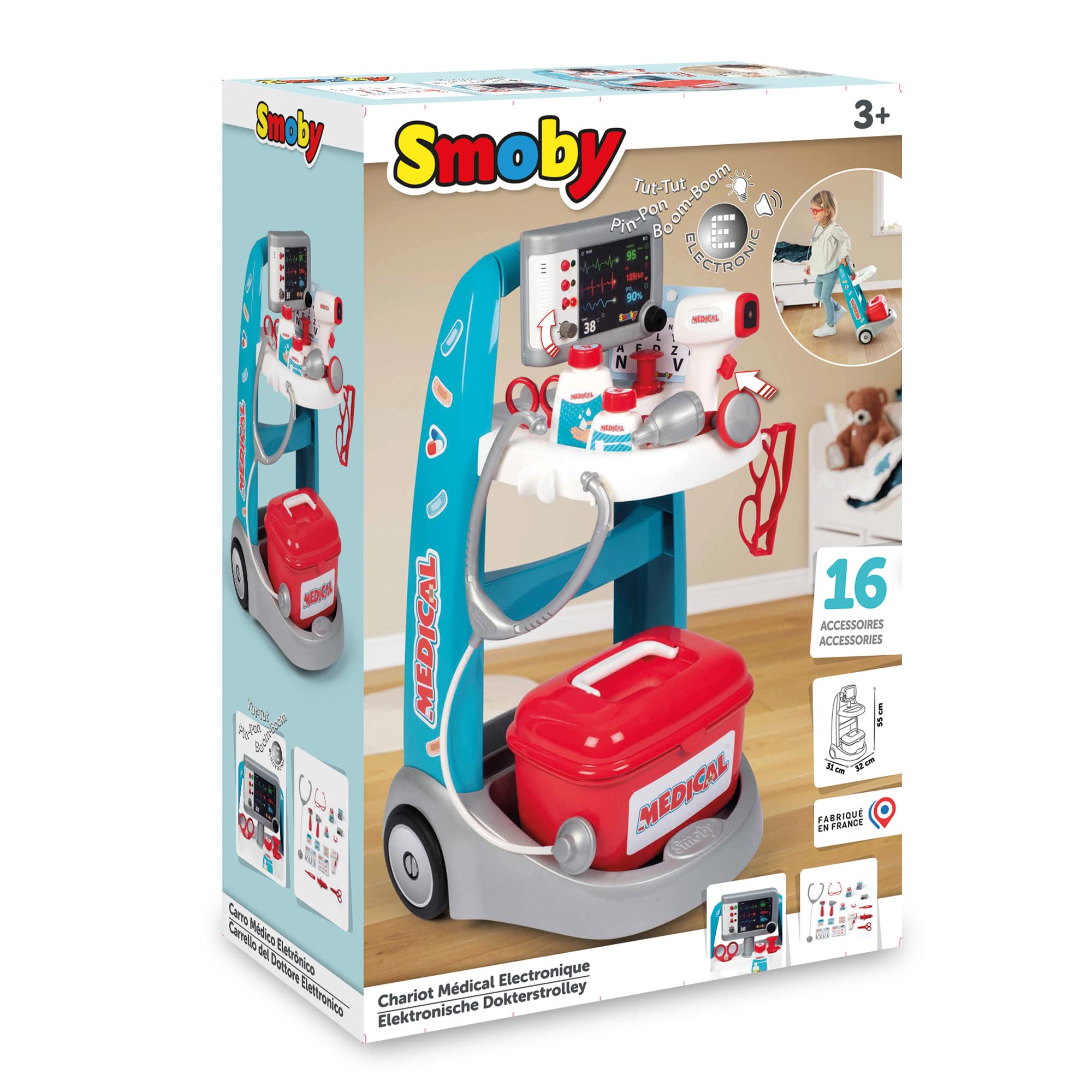 smoby-baby-care-doktor-trolley-elektronisch-ab-3-jahre image 6