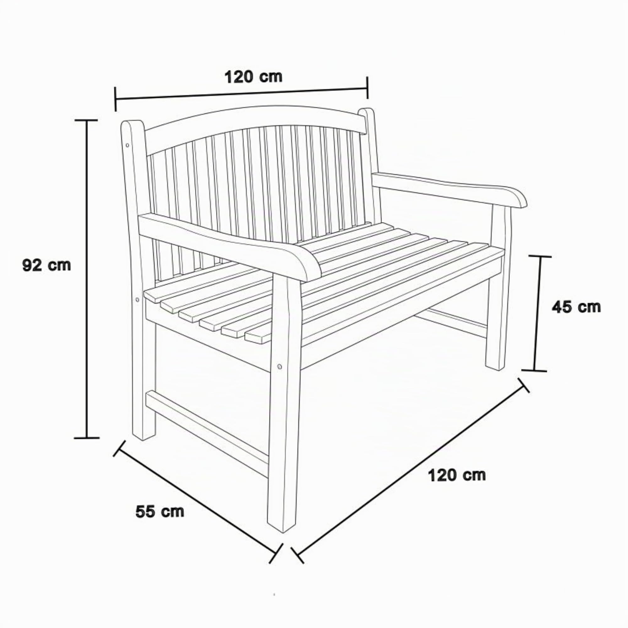 axi-classic-suki-gartenbank-teakholz-120-cm-braun-2-personen image 3