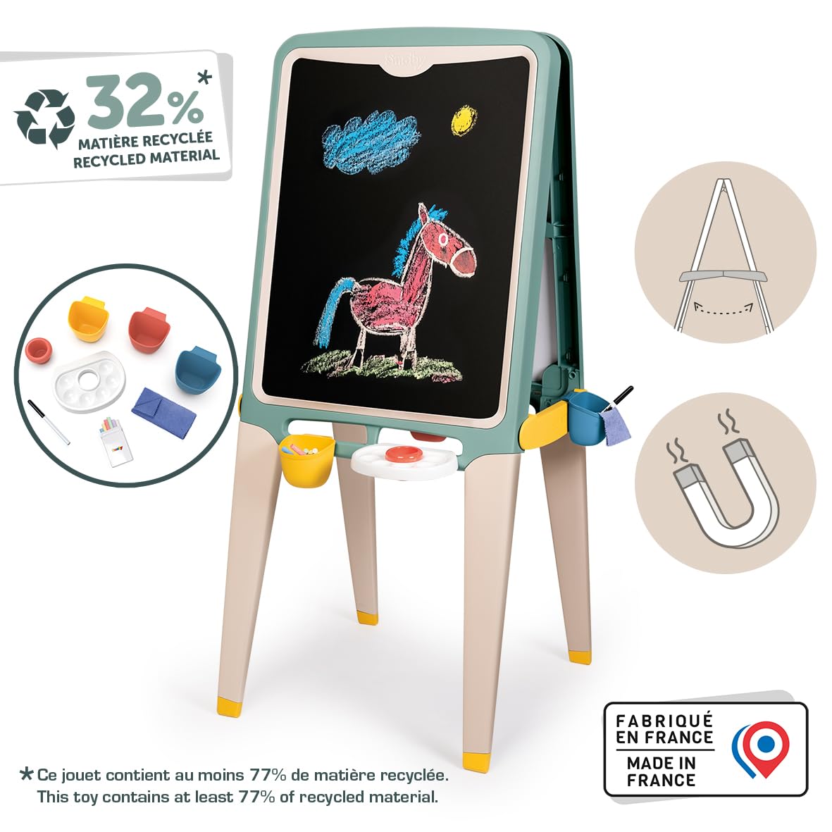 smoby-life-kreativtafel-maltafel-doppelseitig-13-teilig-ab-3-j image 2