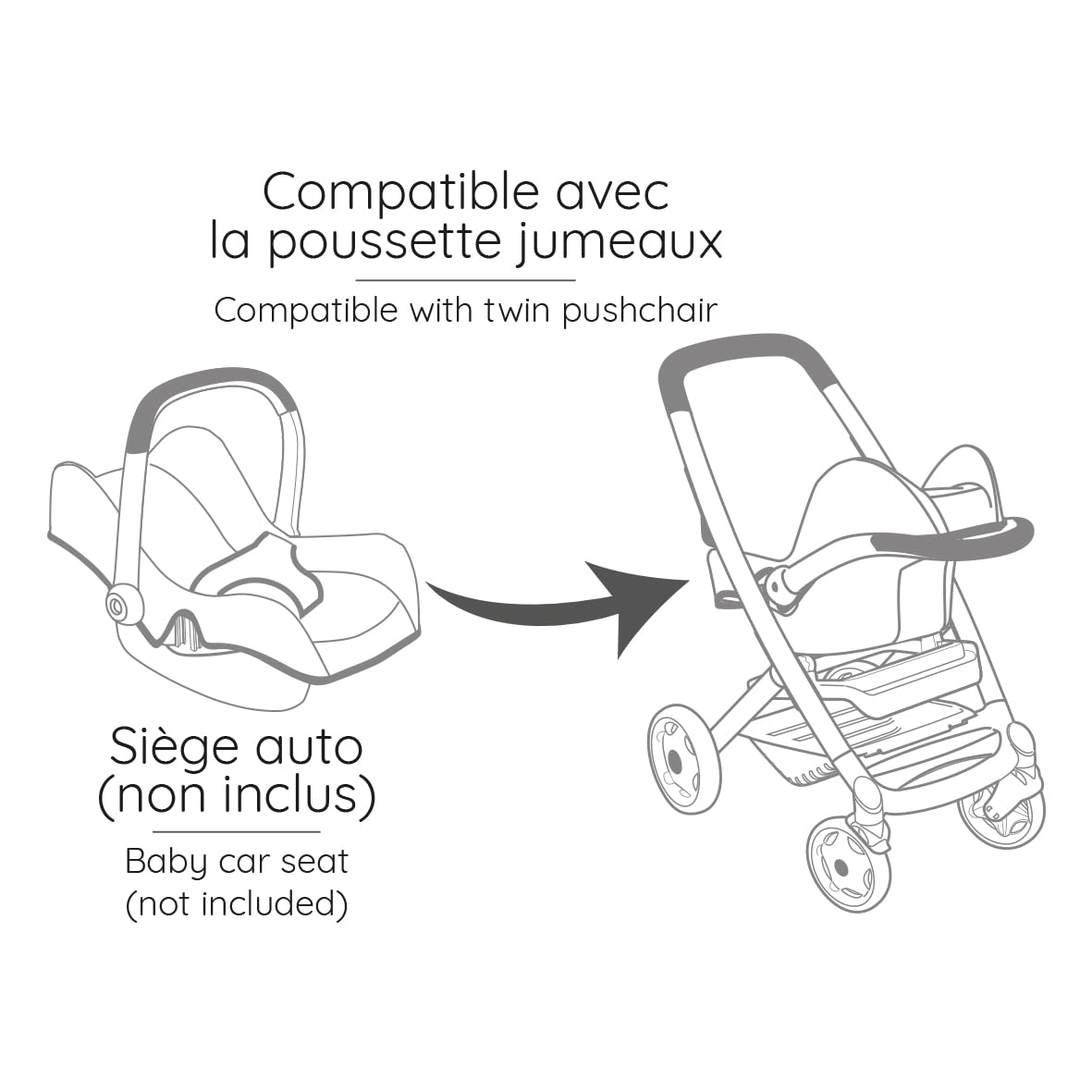 smoby-maxi-cosi-zwillings-puppenwagen-f-r-2-puppen-bis-42-cm image 3