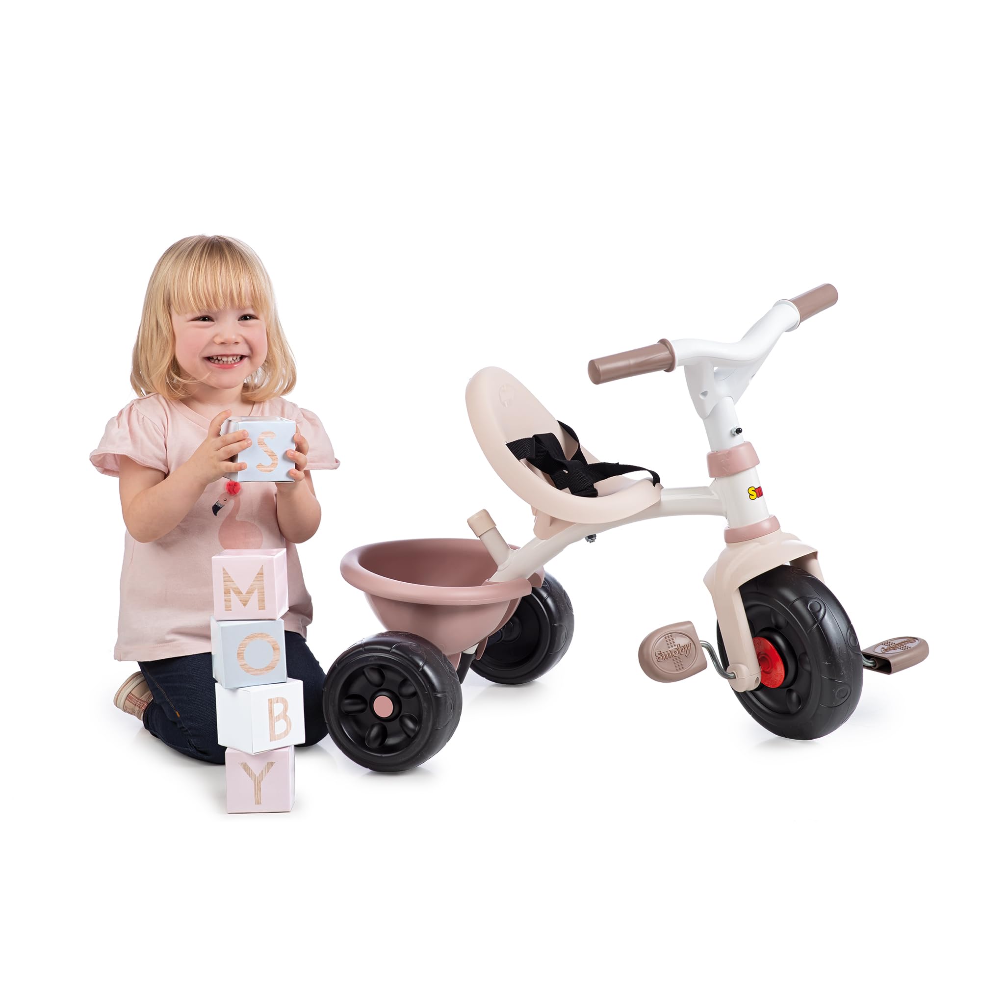 smoby-life-dreirad-be-fun-rosa-mit-schiebestange image 4